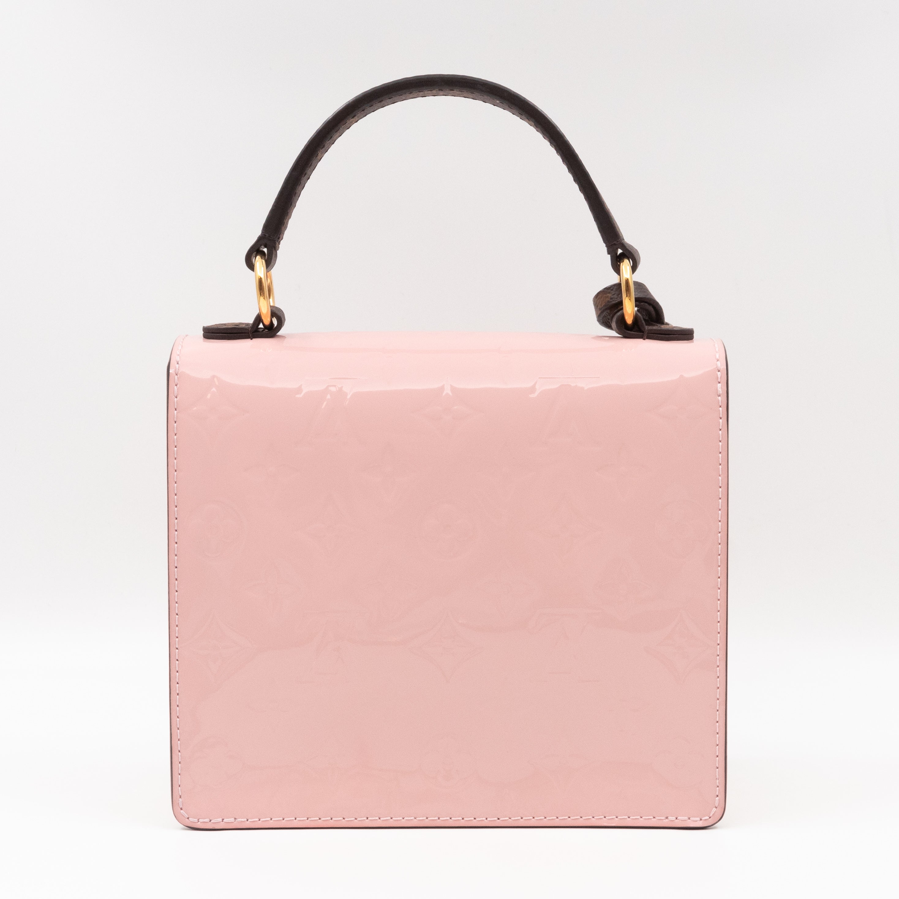 Spring Street NM Rose Ballerine Vernis Monogram White Epi