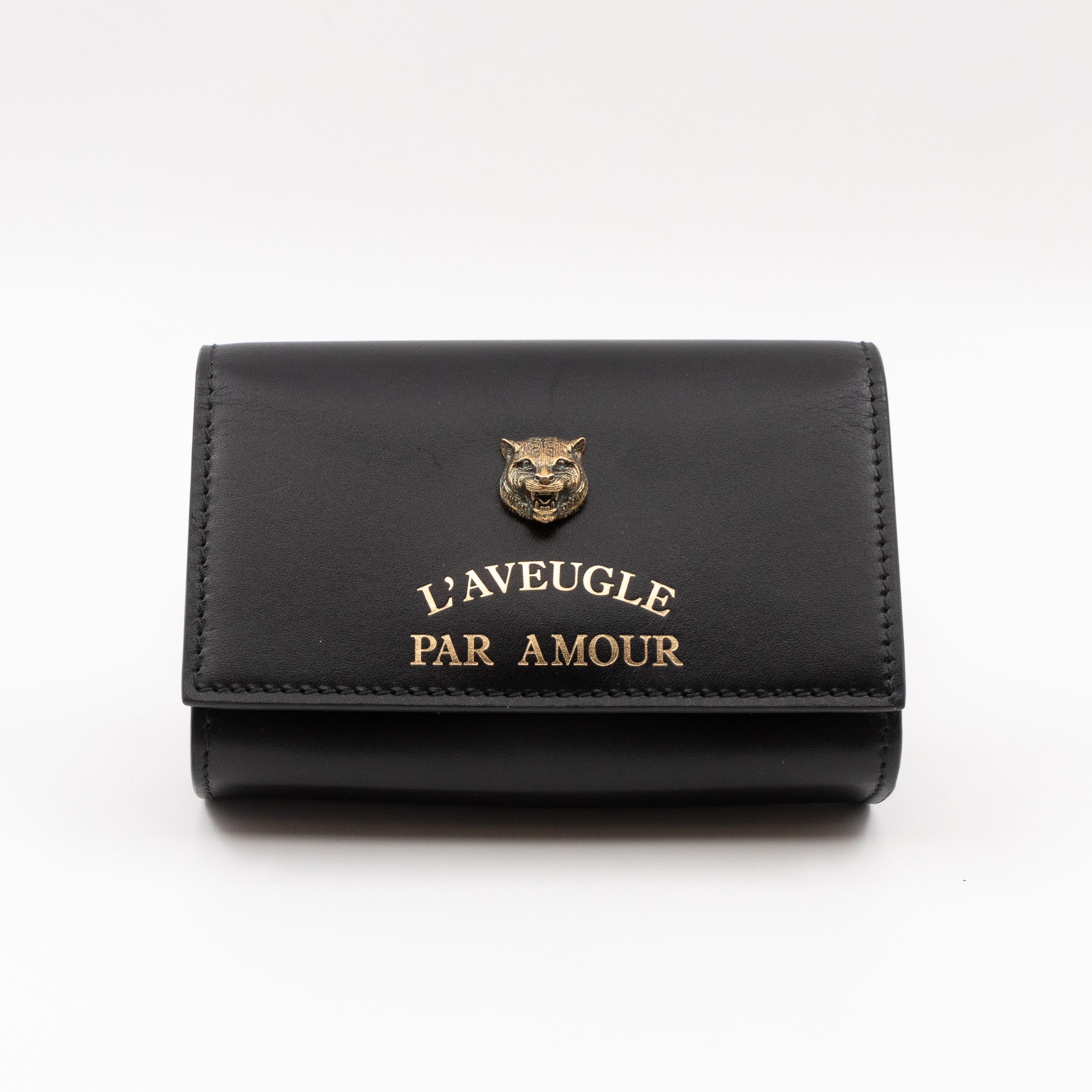 Animalier L'Aveugle Par Amour Mini Crossbody Bag Black Leather