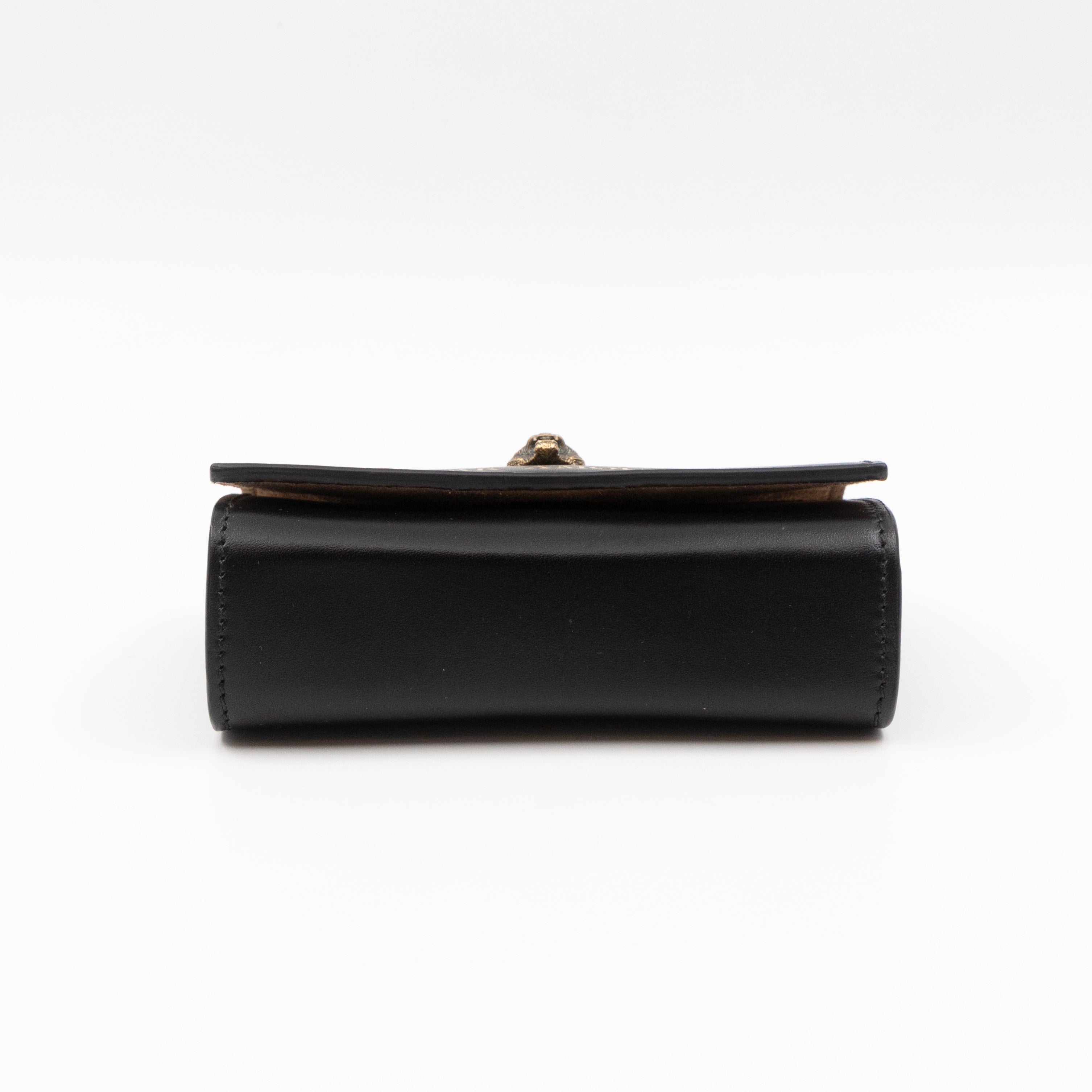 Animalier L'Aveugle Par Amour Mini Crossbody Bag Black Leather