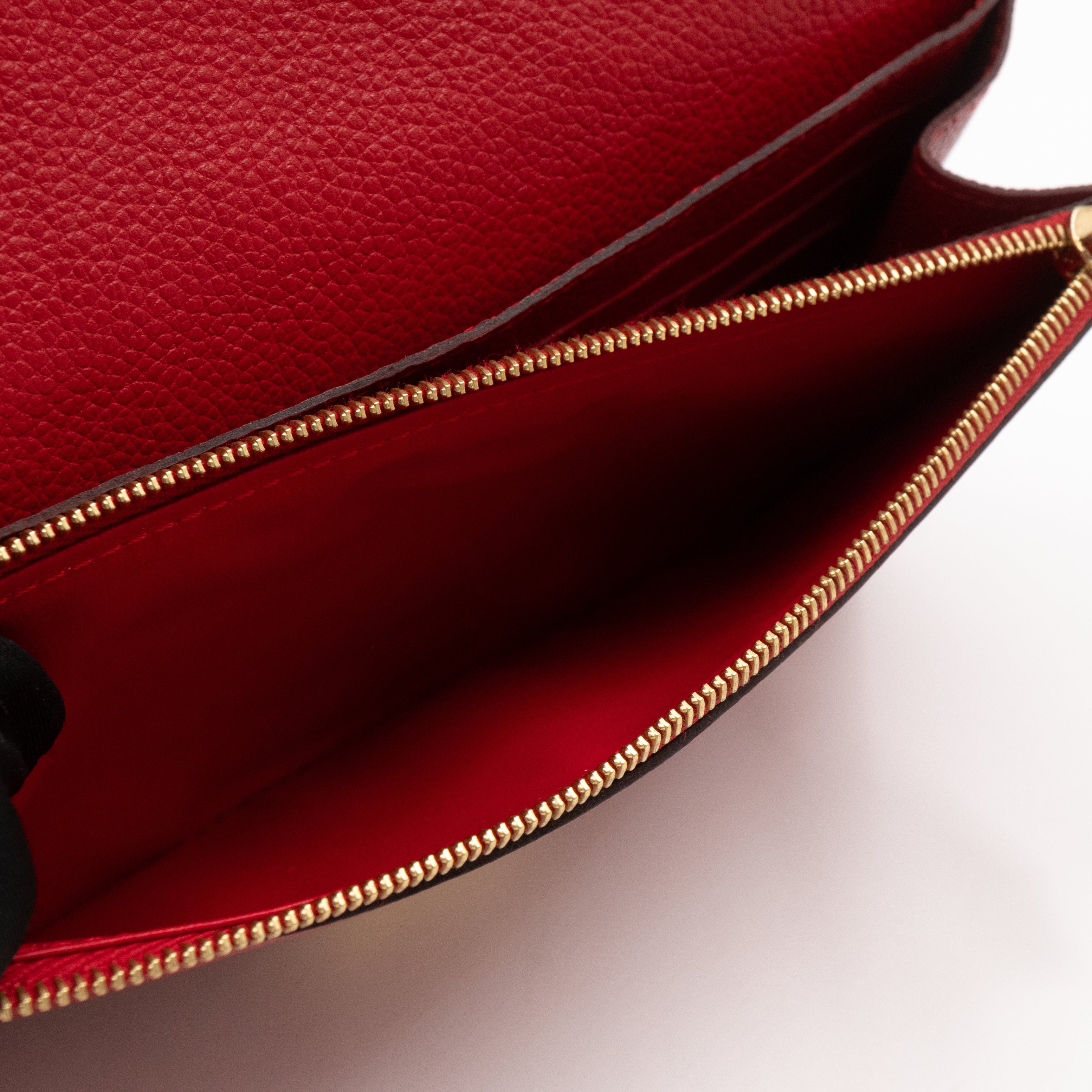 Saint Germain Pochette with chain Red Monogram Empreinte