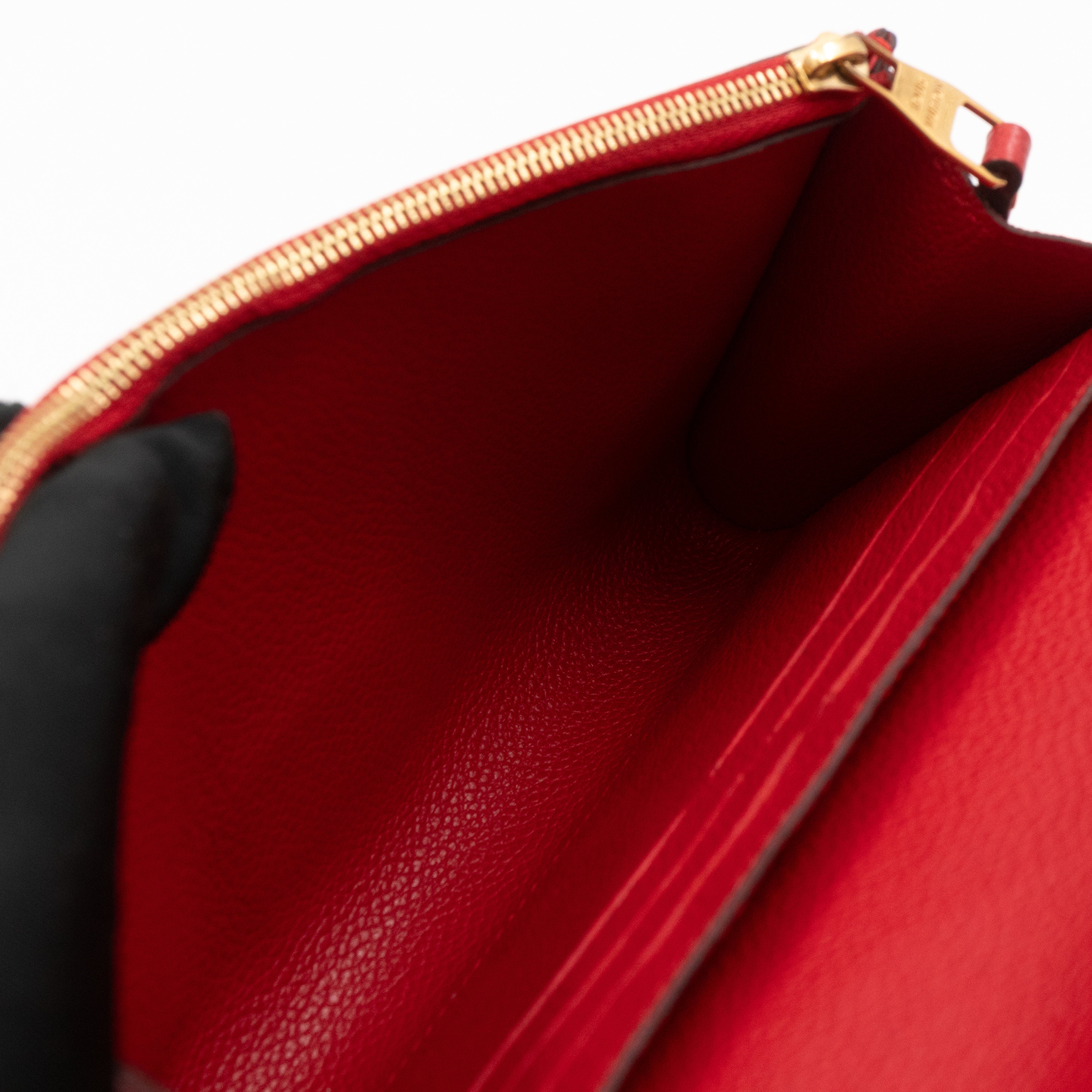 Saint Germain Pochette with chain Red Monogram Empreinte