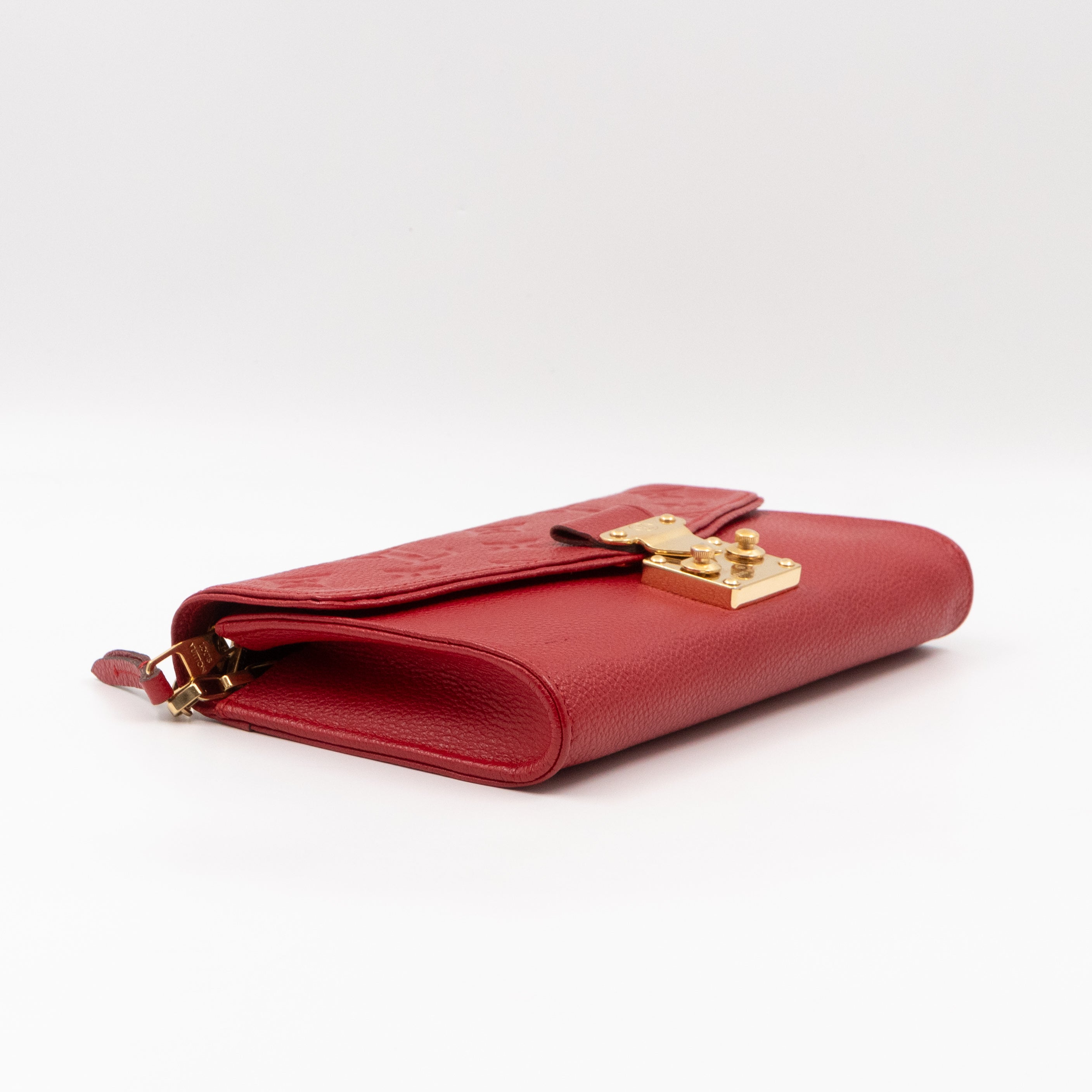 Saint Germain Pochette with chain Red Monogram Empreinte
