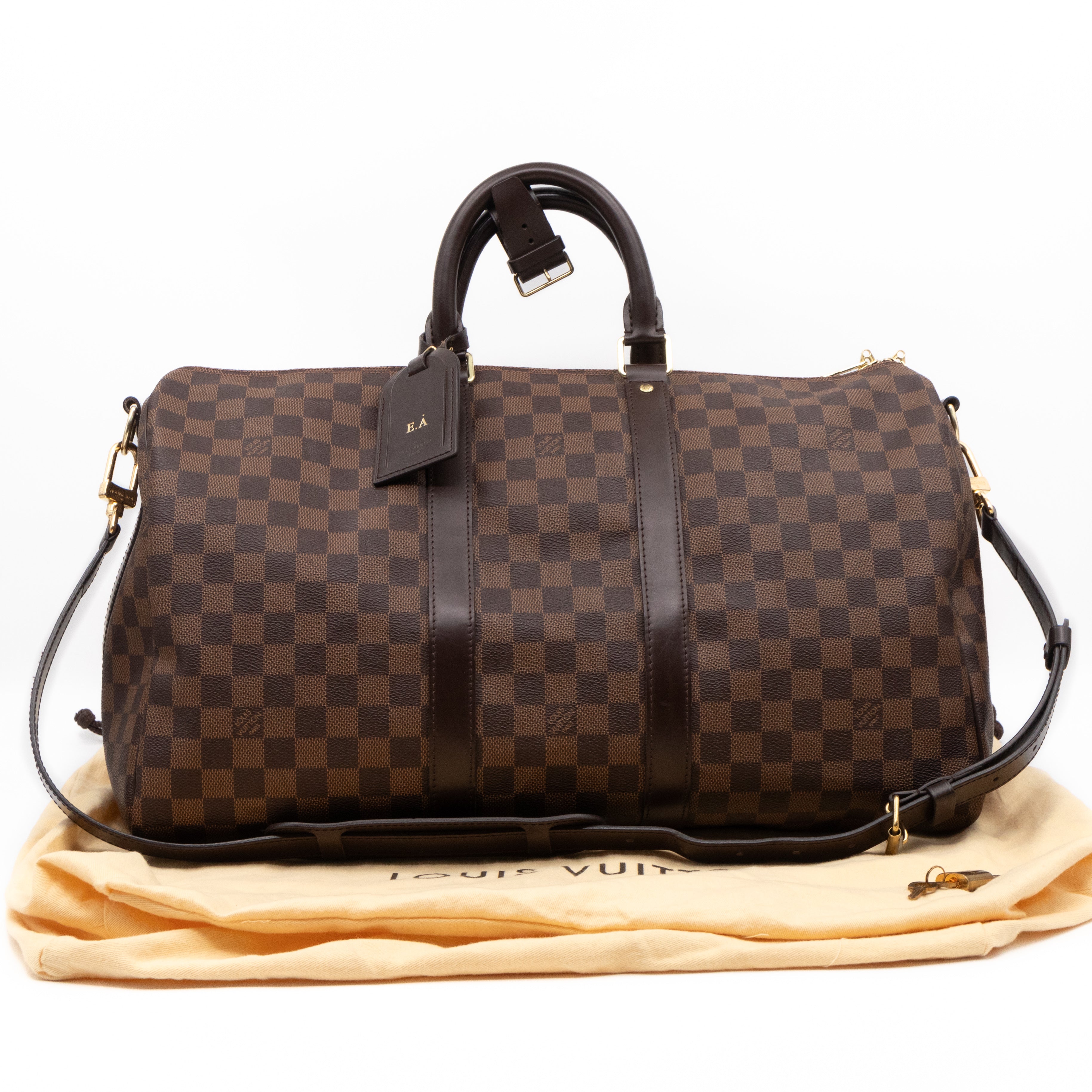 Keepall 45 Bandouliere Damier Ebene