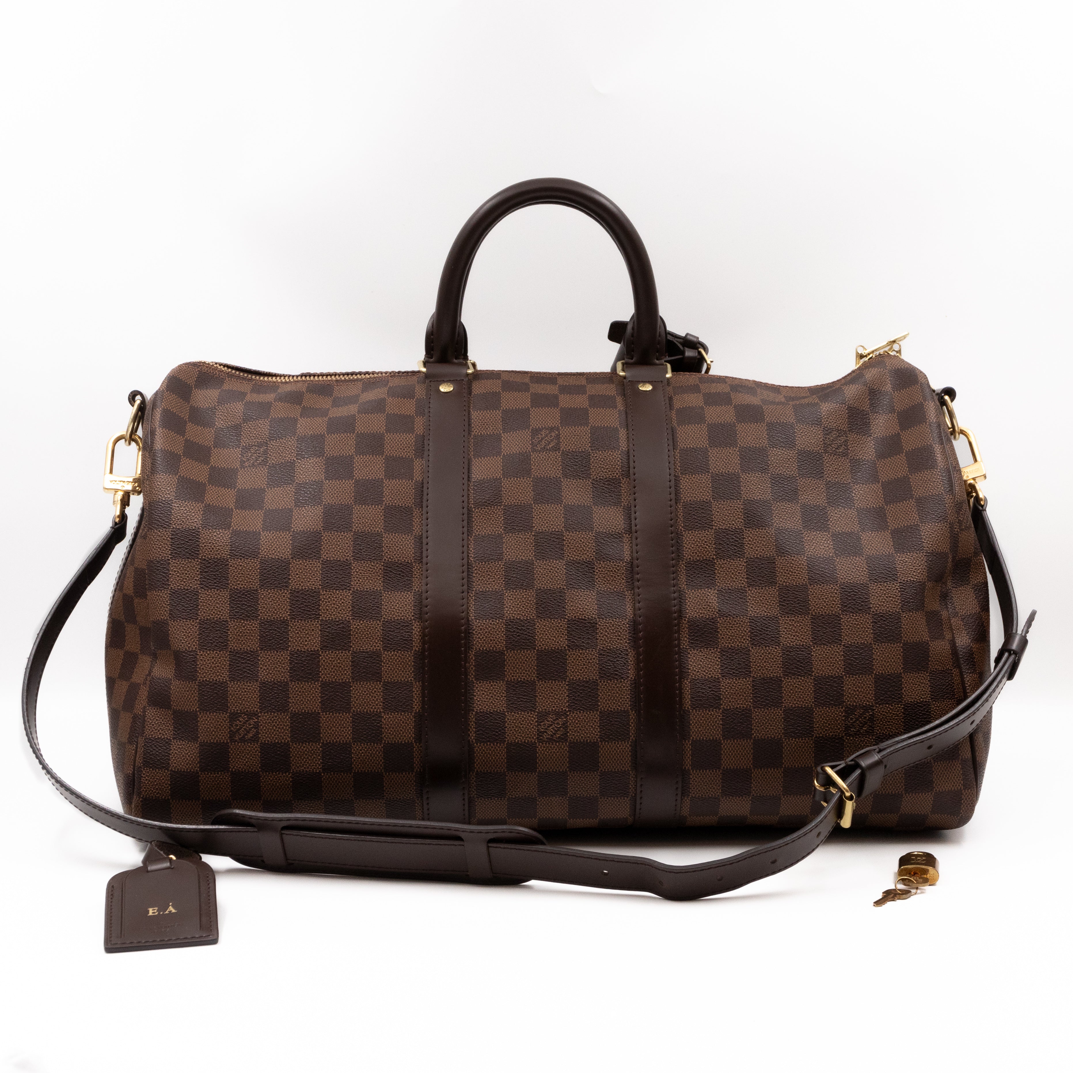 Keepall 45 Bandouliere Damier Ebene