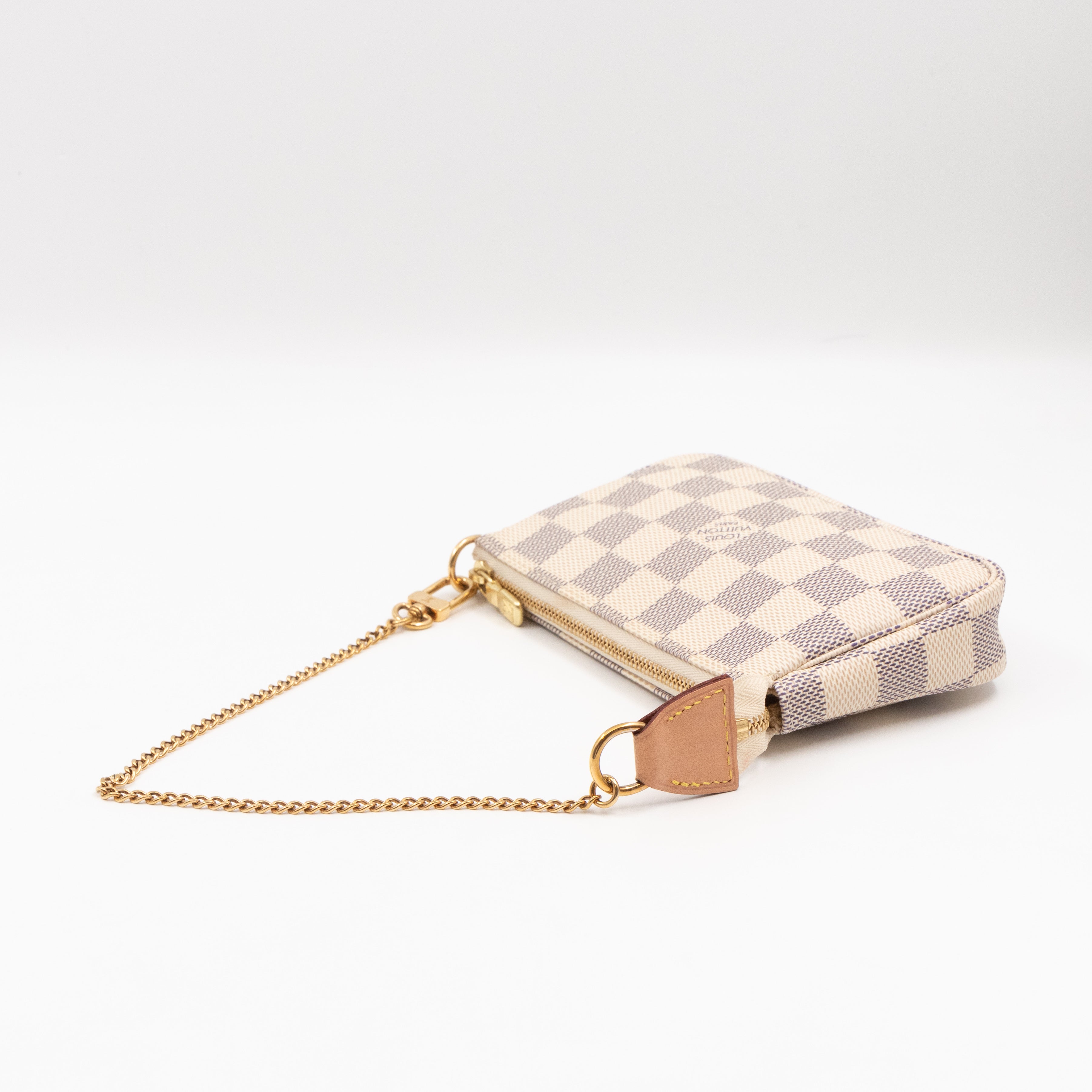 Mini Pochette Accessoires Damier Azur