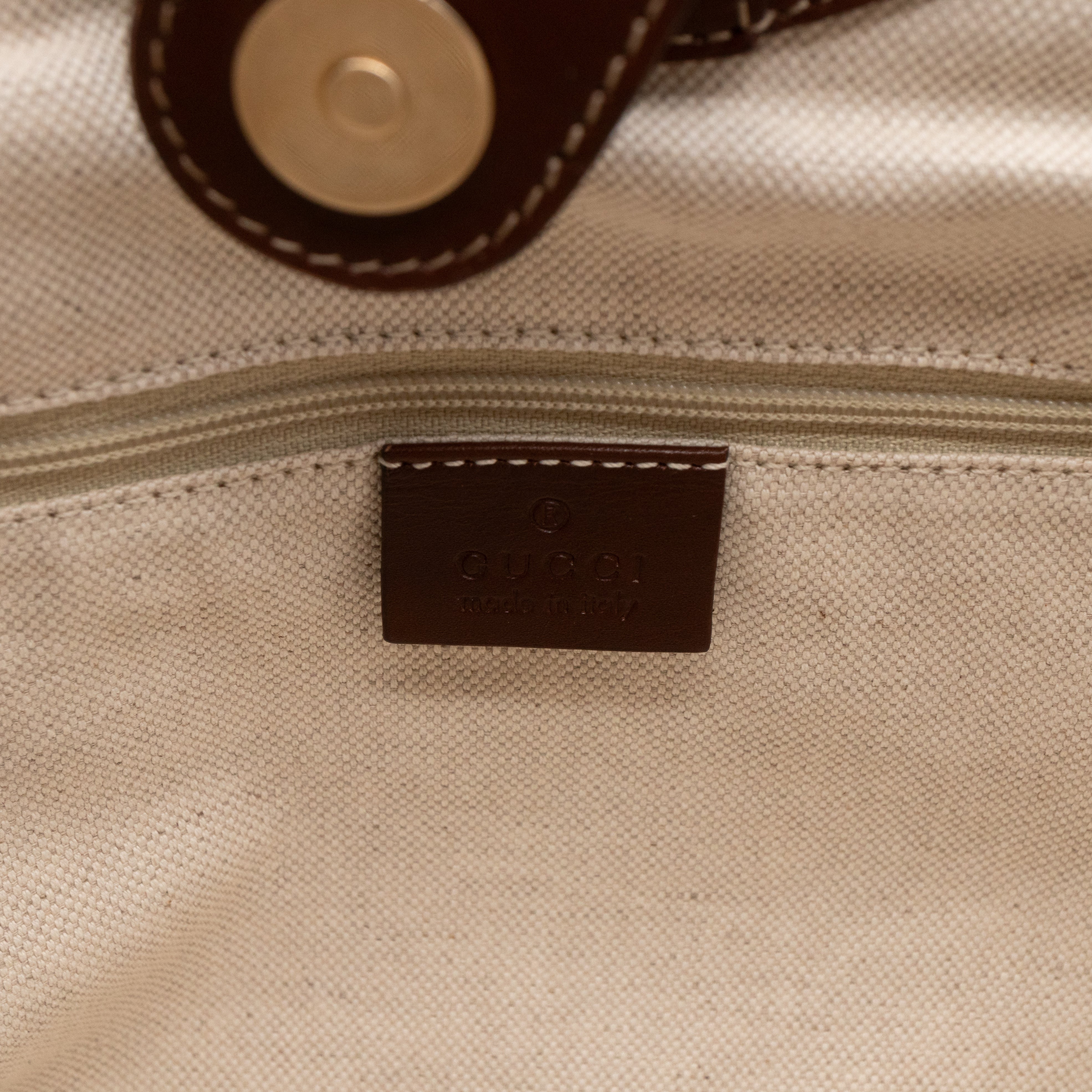 Sukey Large Tote Bag Beige Diamante Canvas