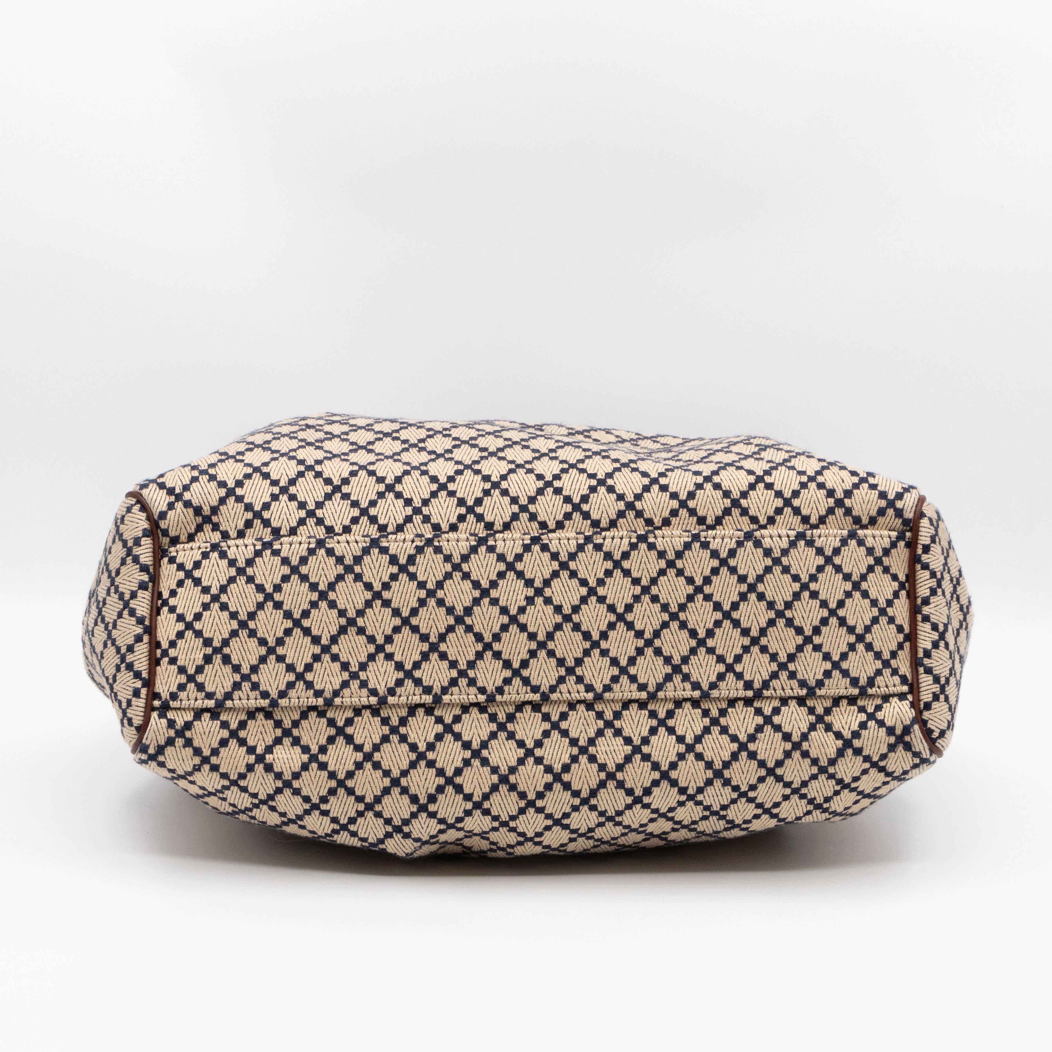 Sukey Large Tote Bag Beige Diamante Canvas