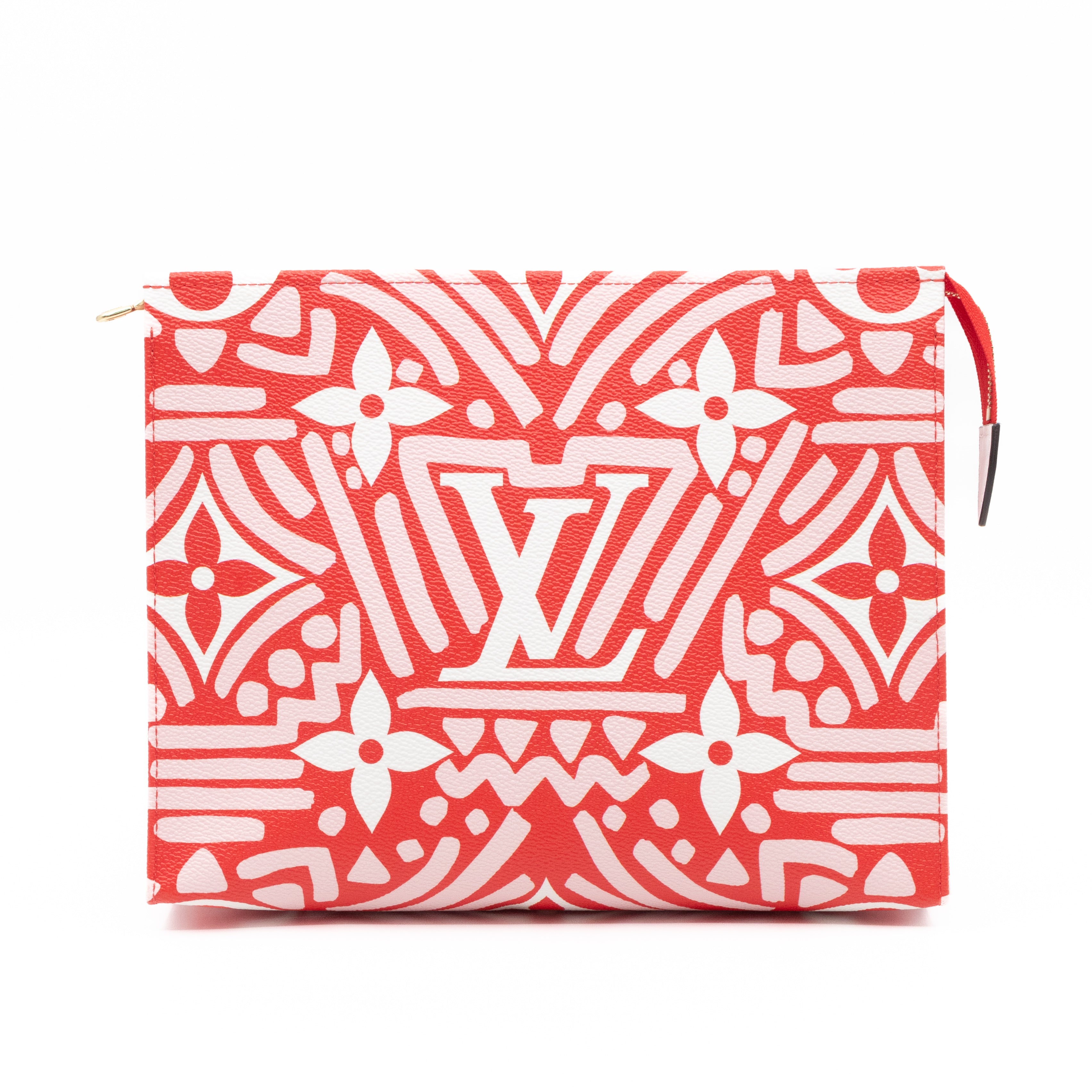 Toiletry Pouch 26 Giant Red Crafty Monogram