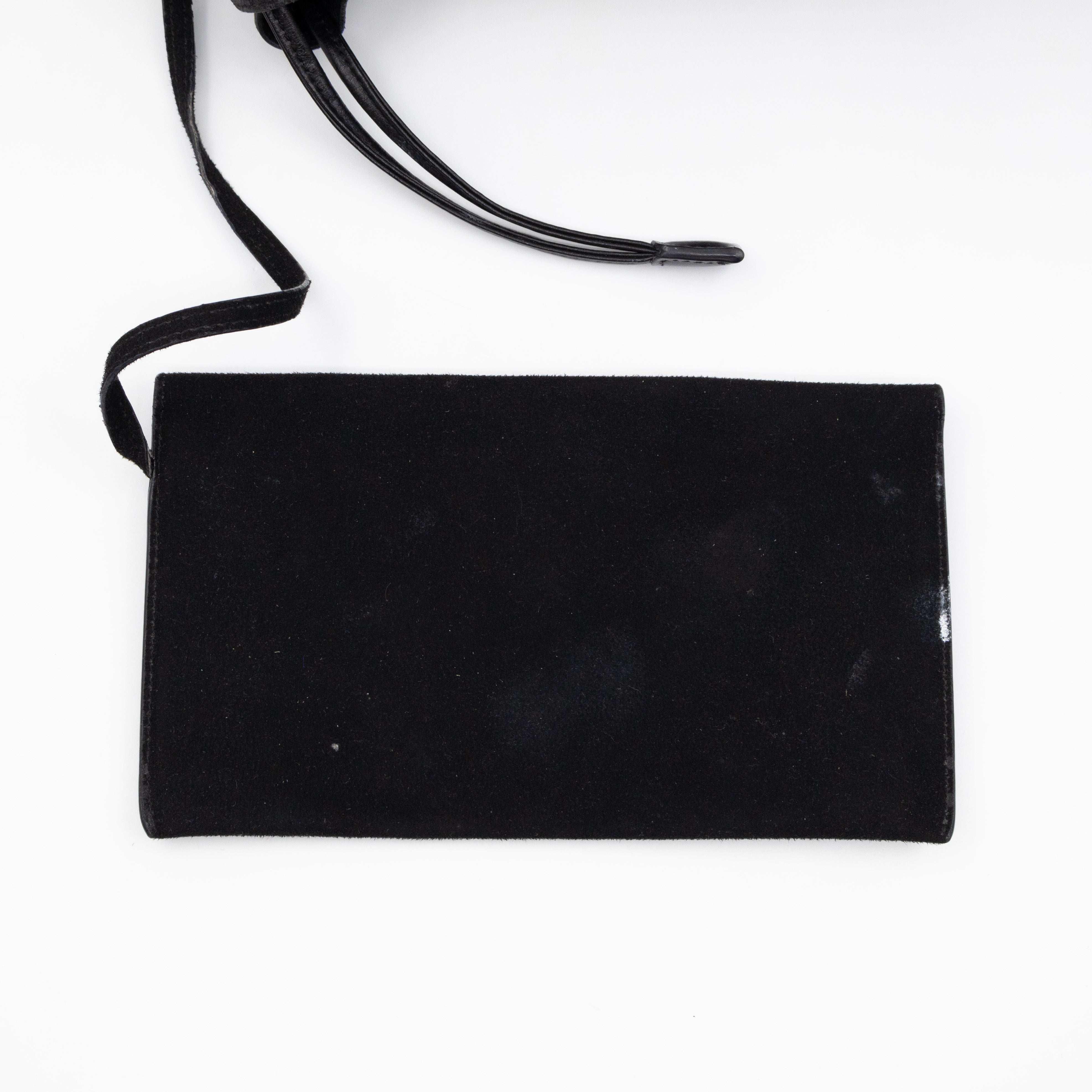 Teddy Drawstring Bucket Bag Black Raffia & Leather