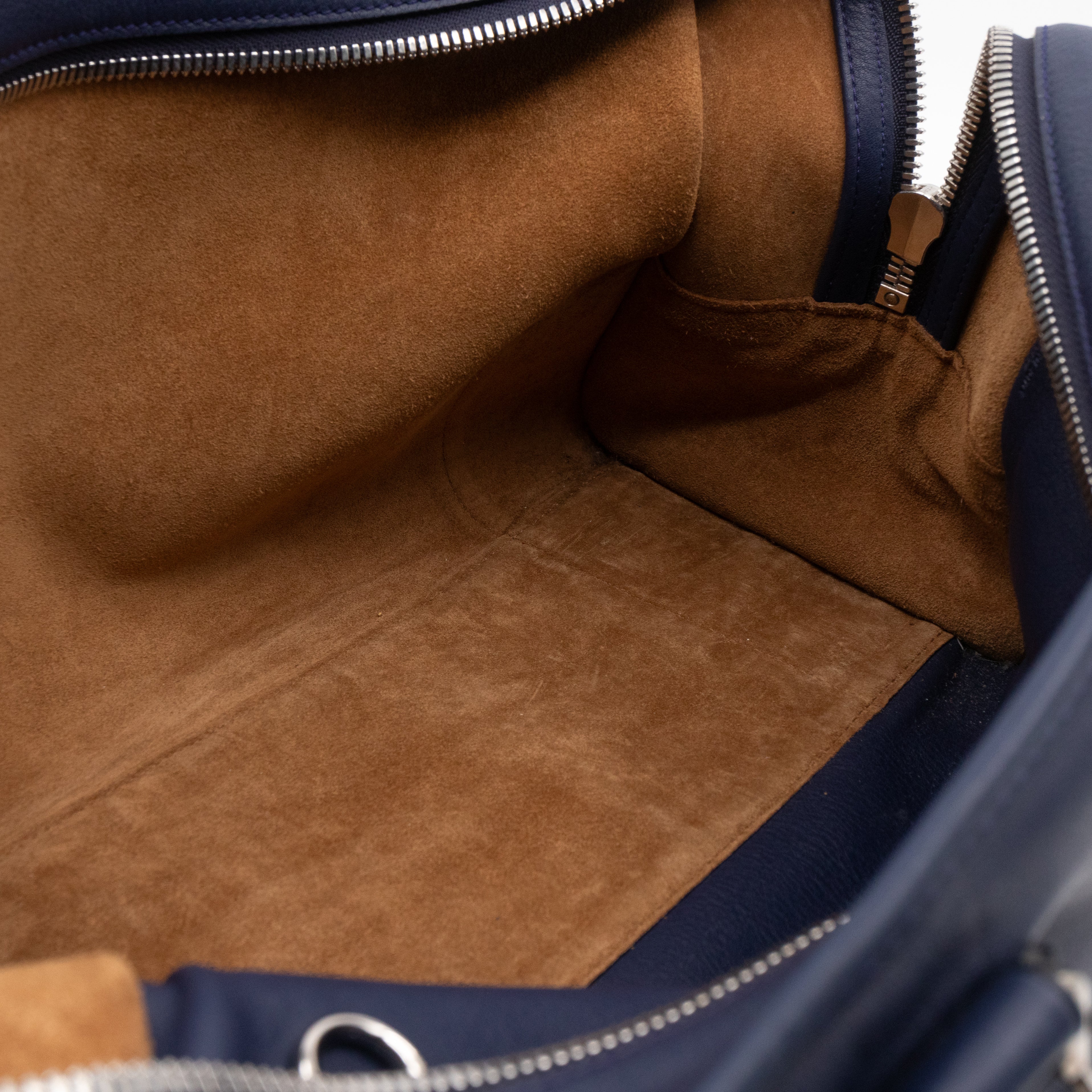 Amazona 36 Navy Leather With Shoulder Strap