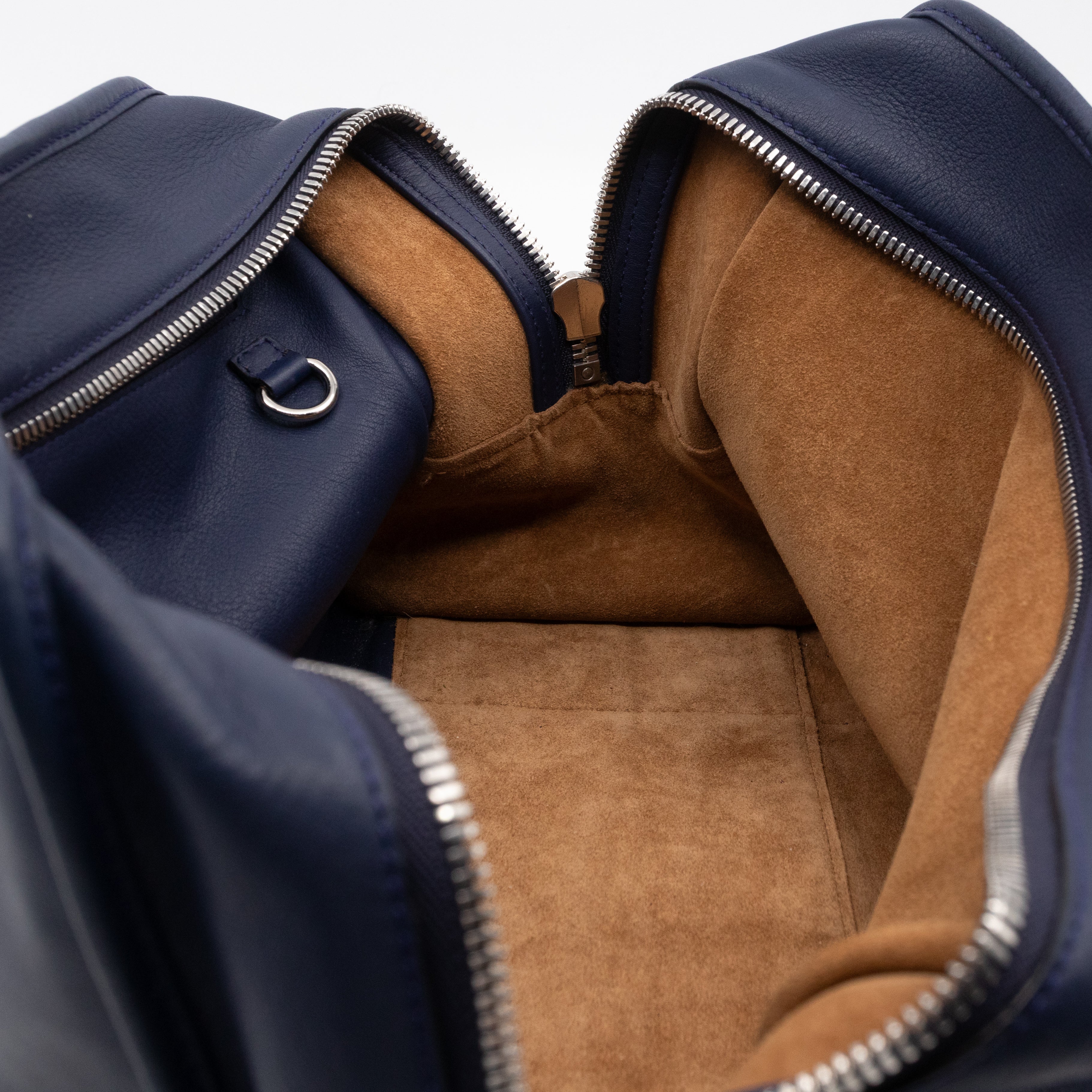 Amazona 36 Navy Leather With Shoulder Strap