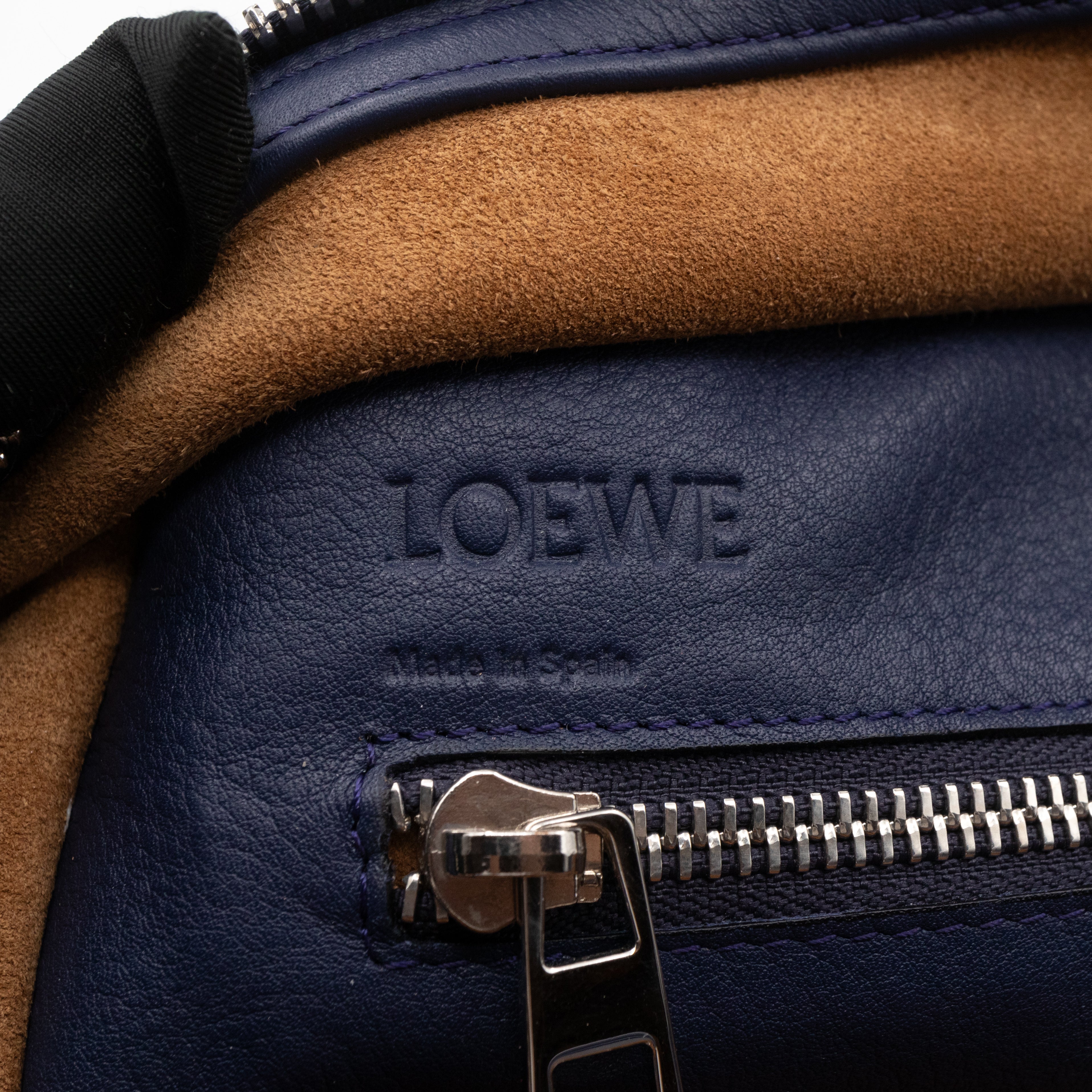 Amazona 36 Navy Leather With Shoulder Strap