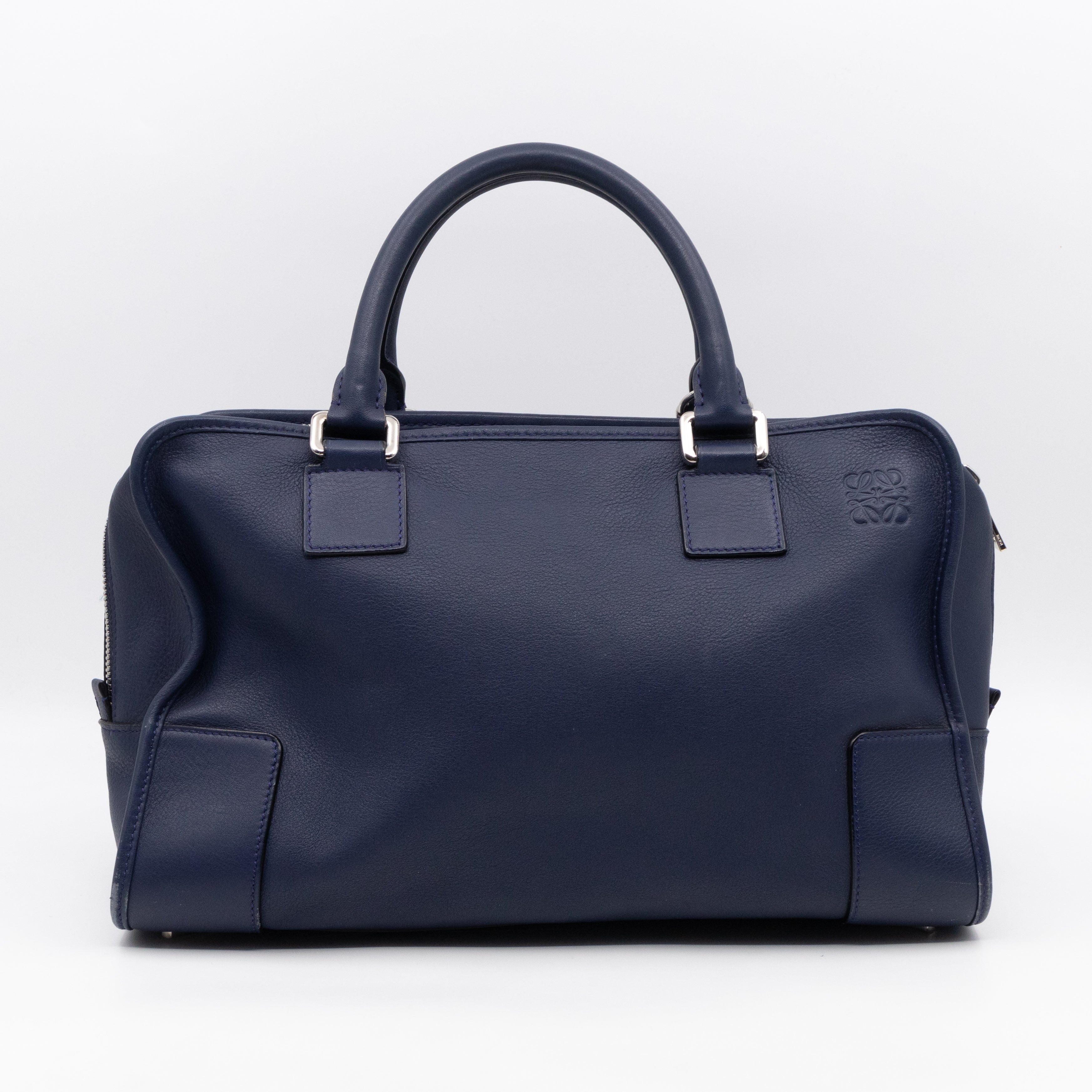 Amazona 36 Navy Leather With Shoulder Strap