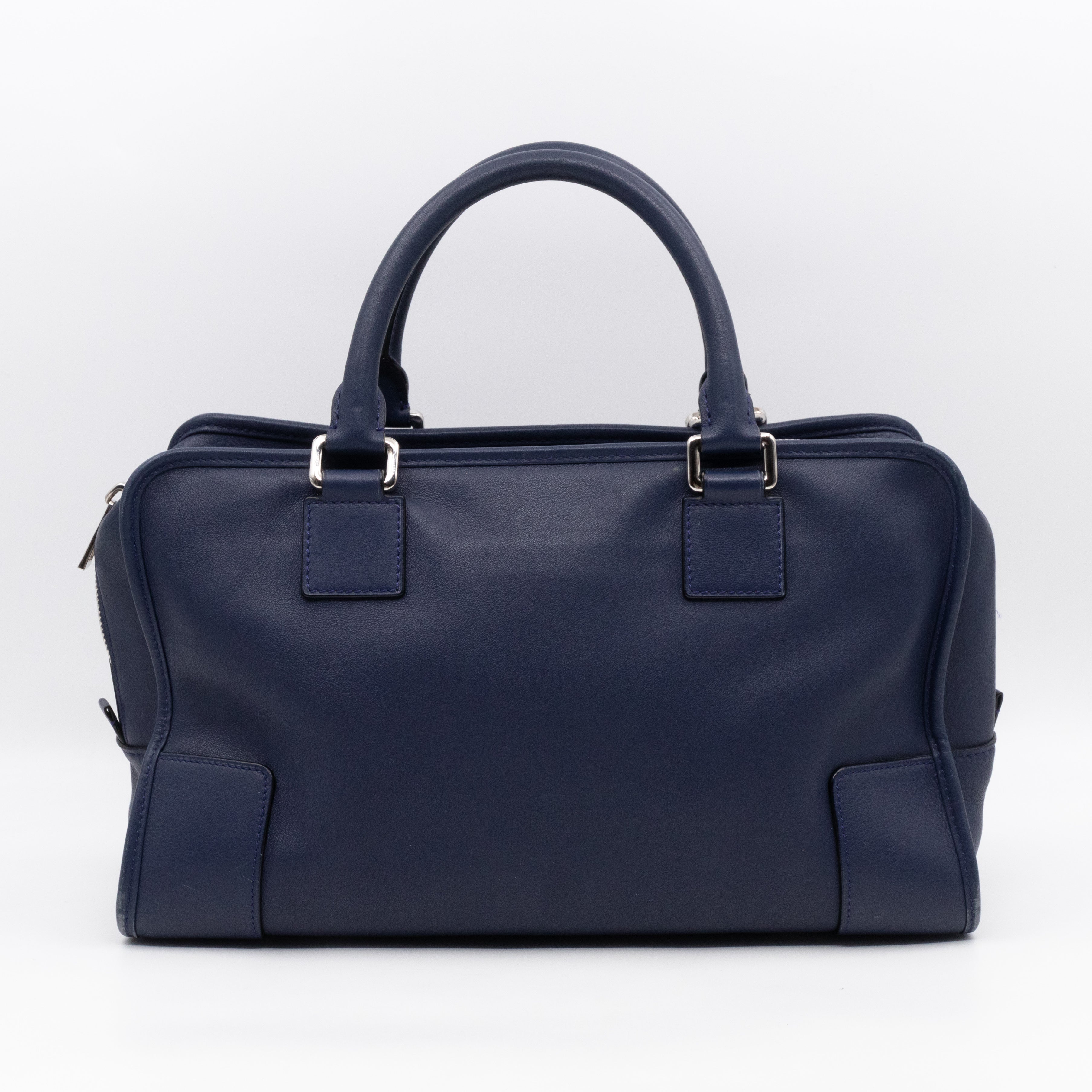 Amazona 36 Navy Leather With Shoulder Strap