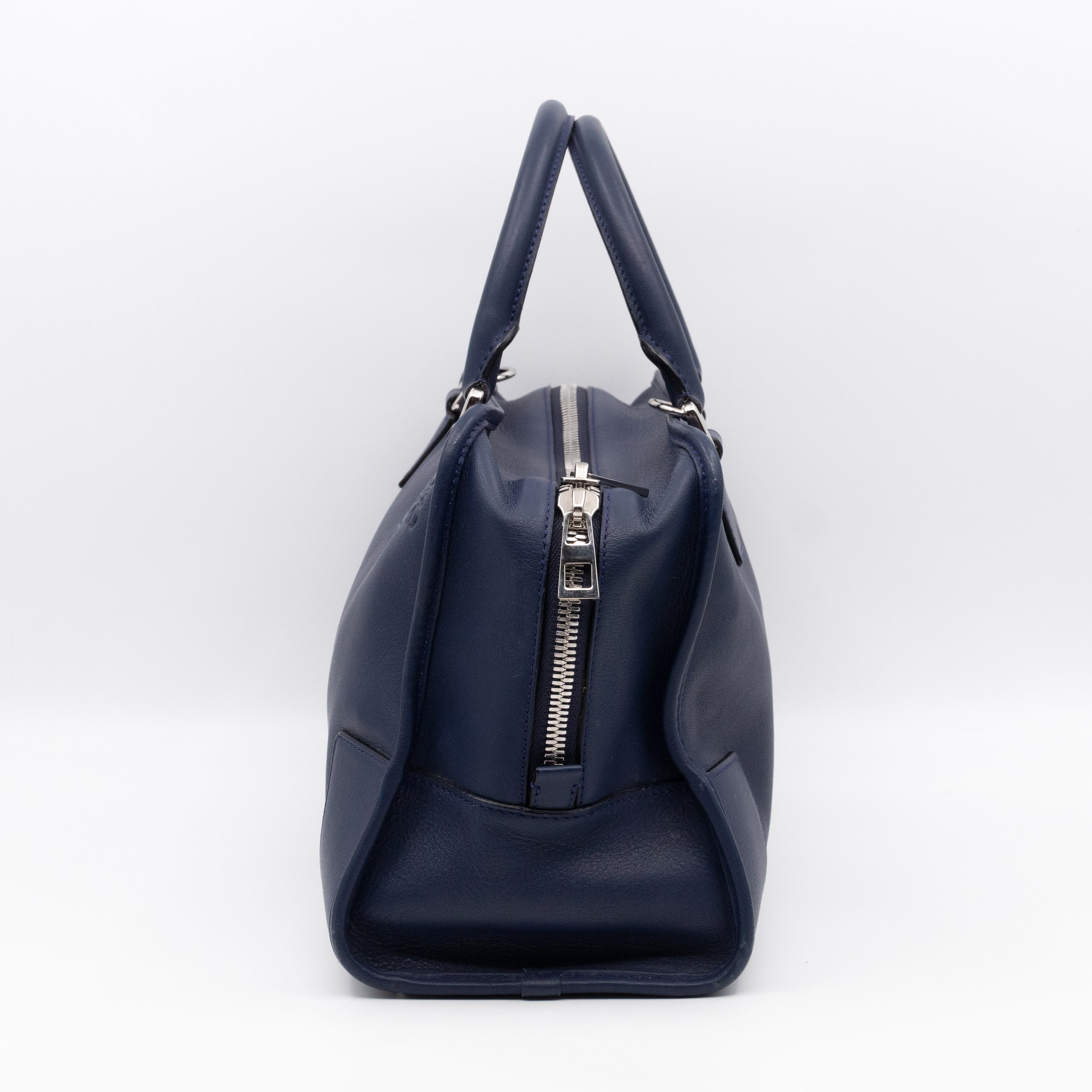 Amazona 36 Navy Leather With Shoulder Strap