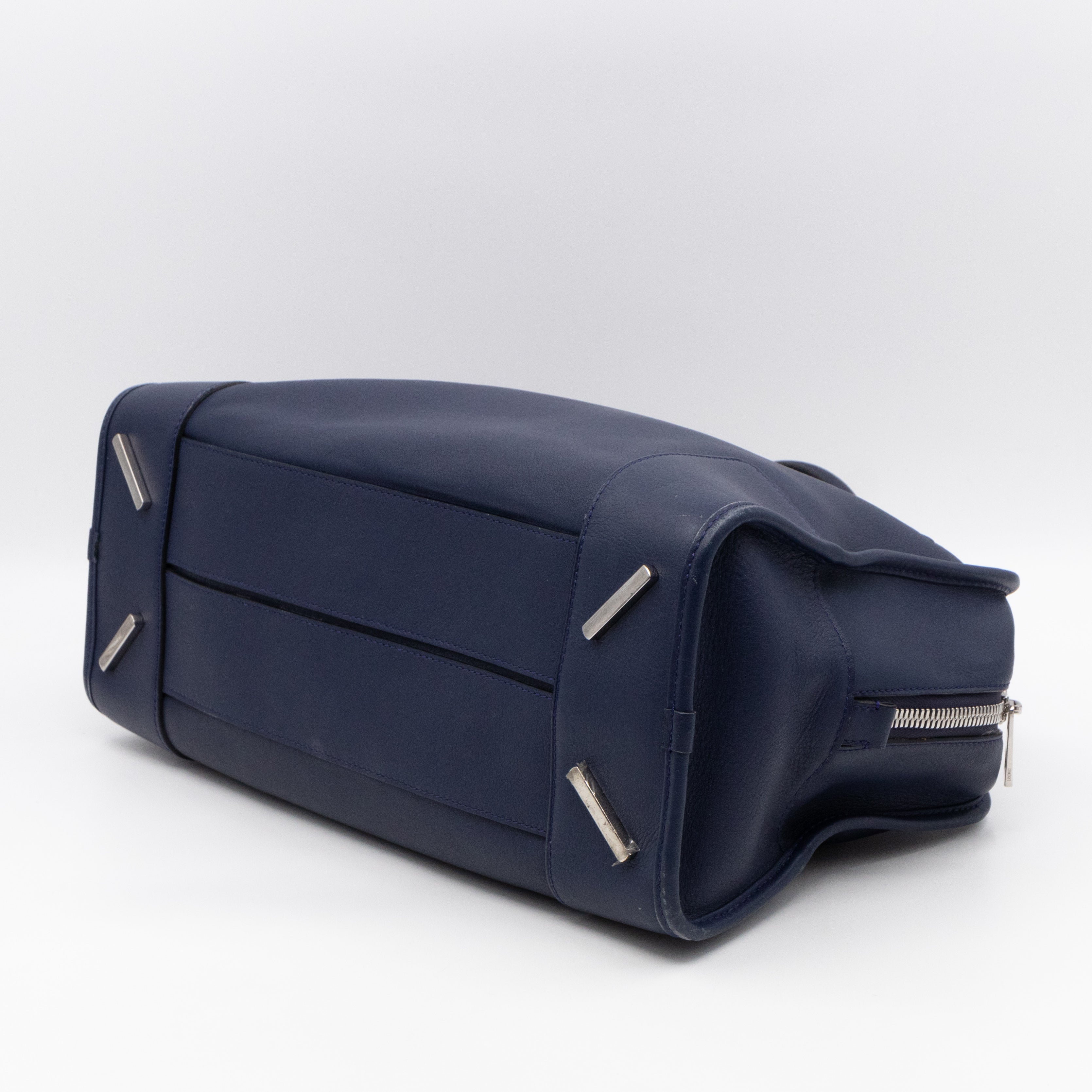 Amazona 36 Navy Leather With Shoulder Strap