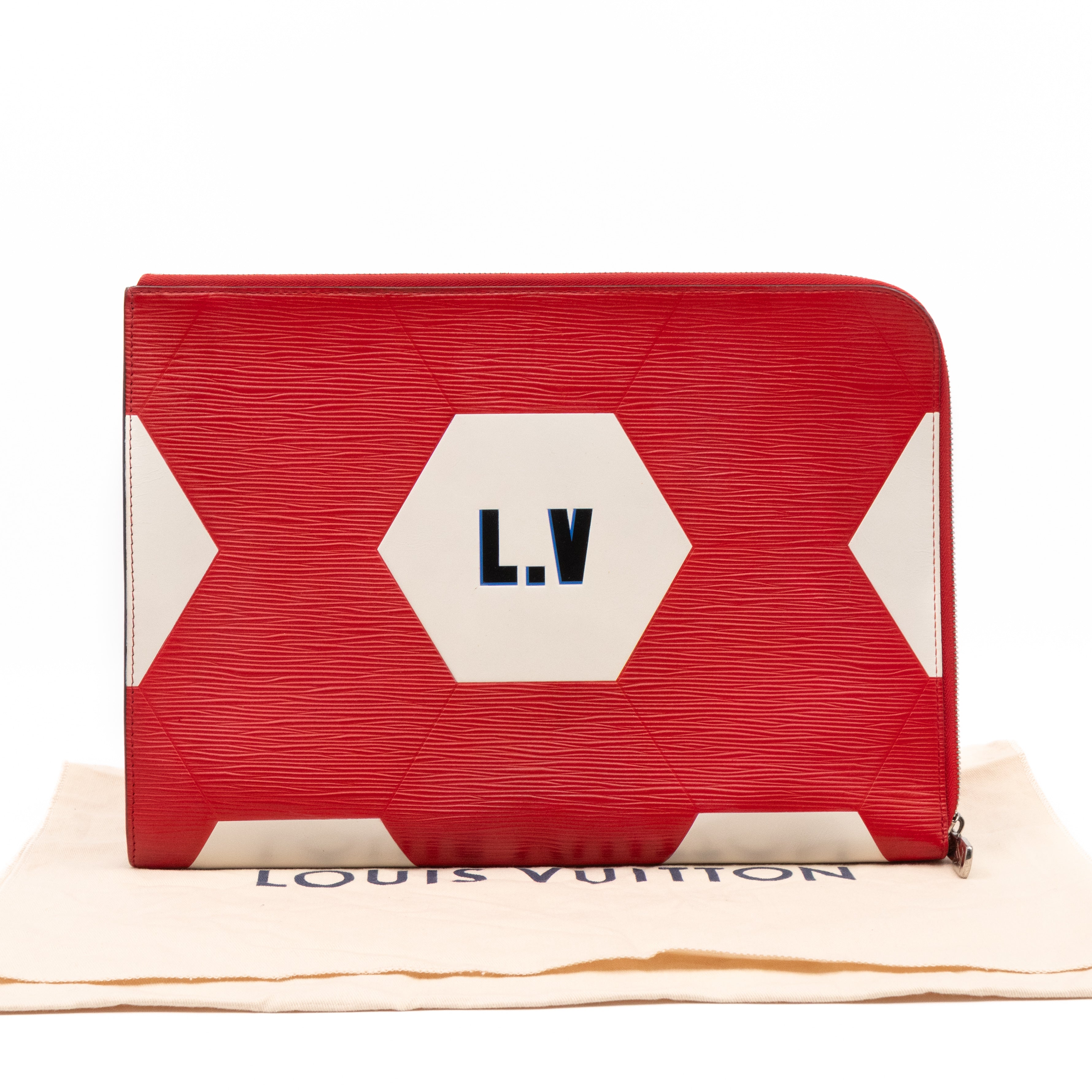 Pochette Jour FIFA World Cup 2018 Red Epi Leather