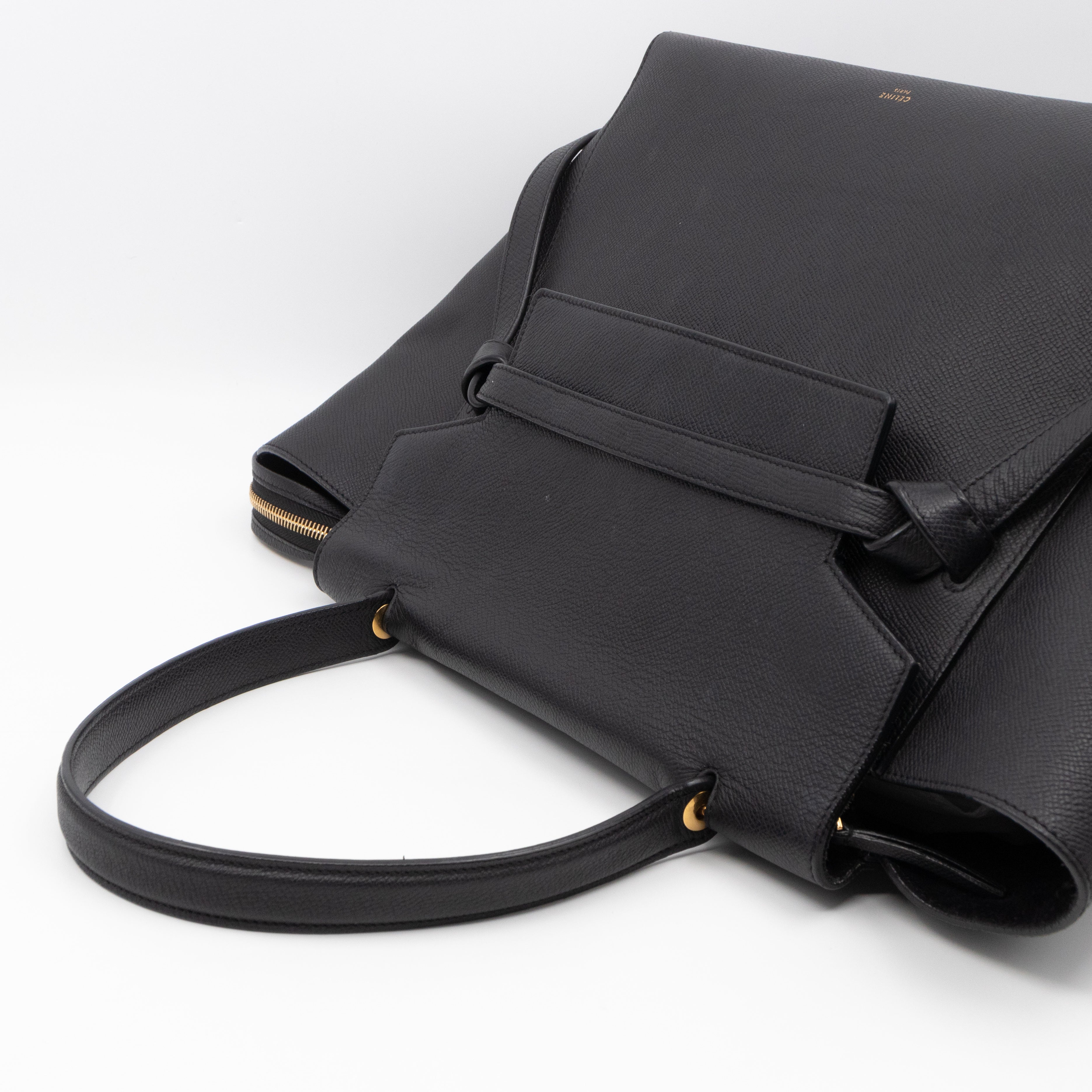 Small Belt Bag Black Leather