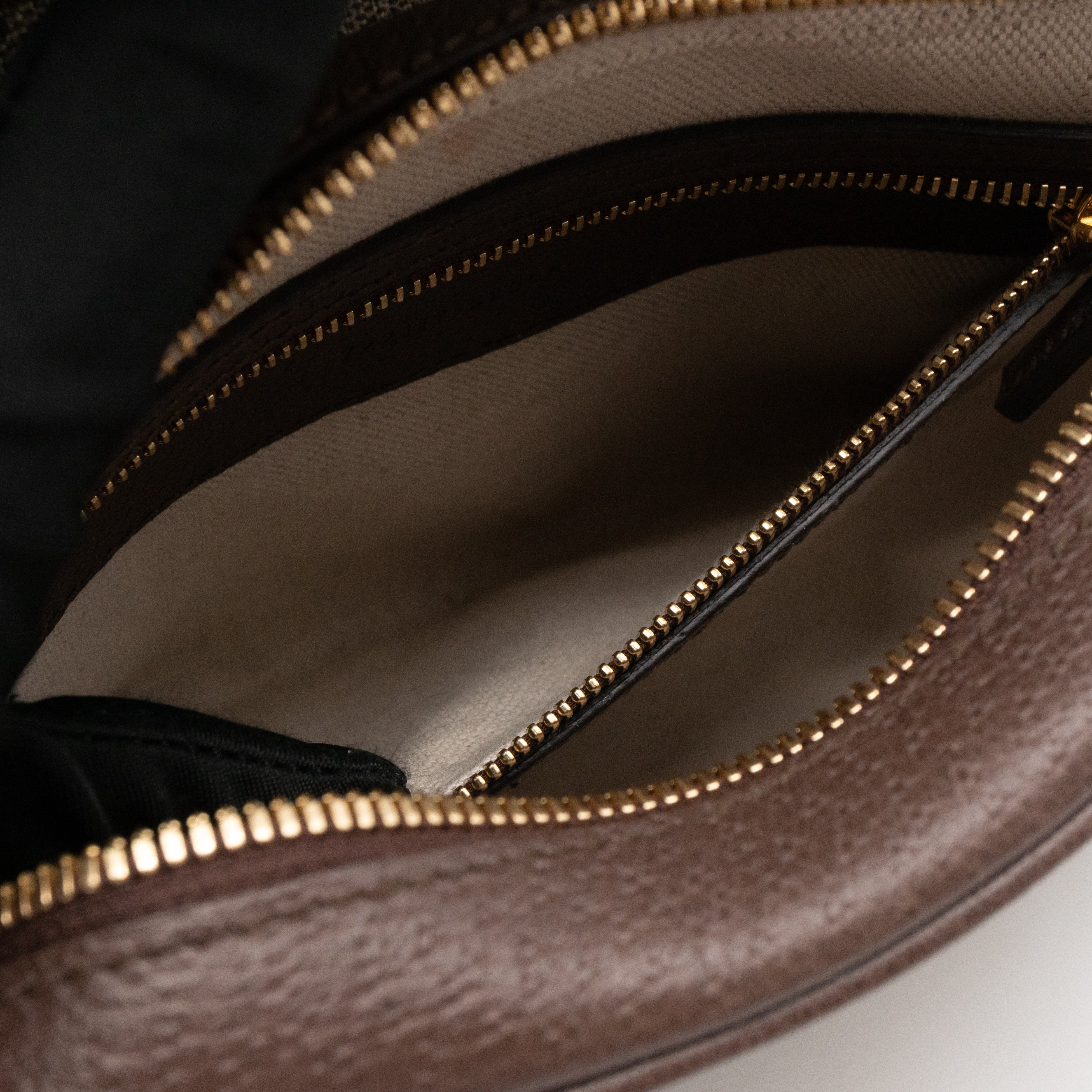 Ophidia GG Small Shoulder Bag GG Supreme Brown