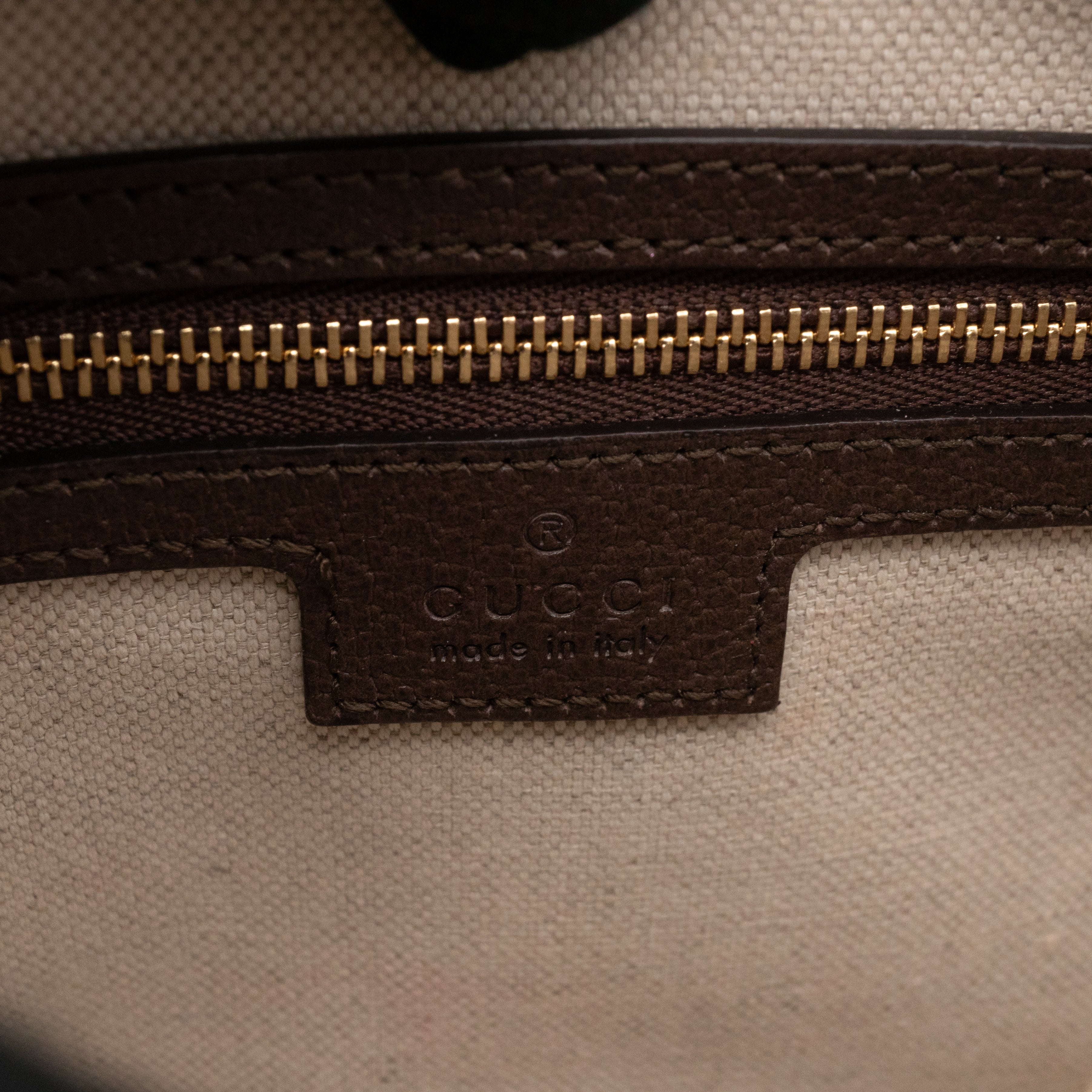 Ophidia GG Small Shoulder Bag GG Supreme Brown