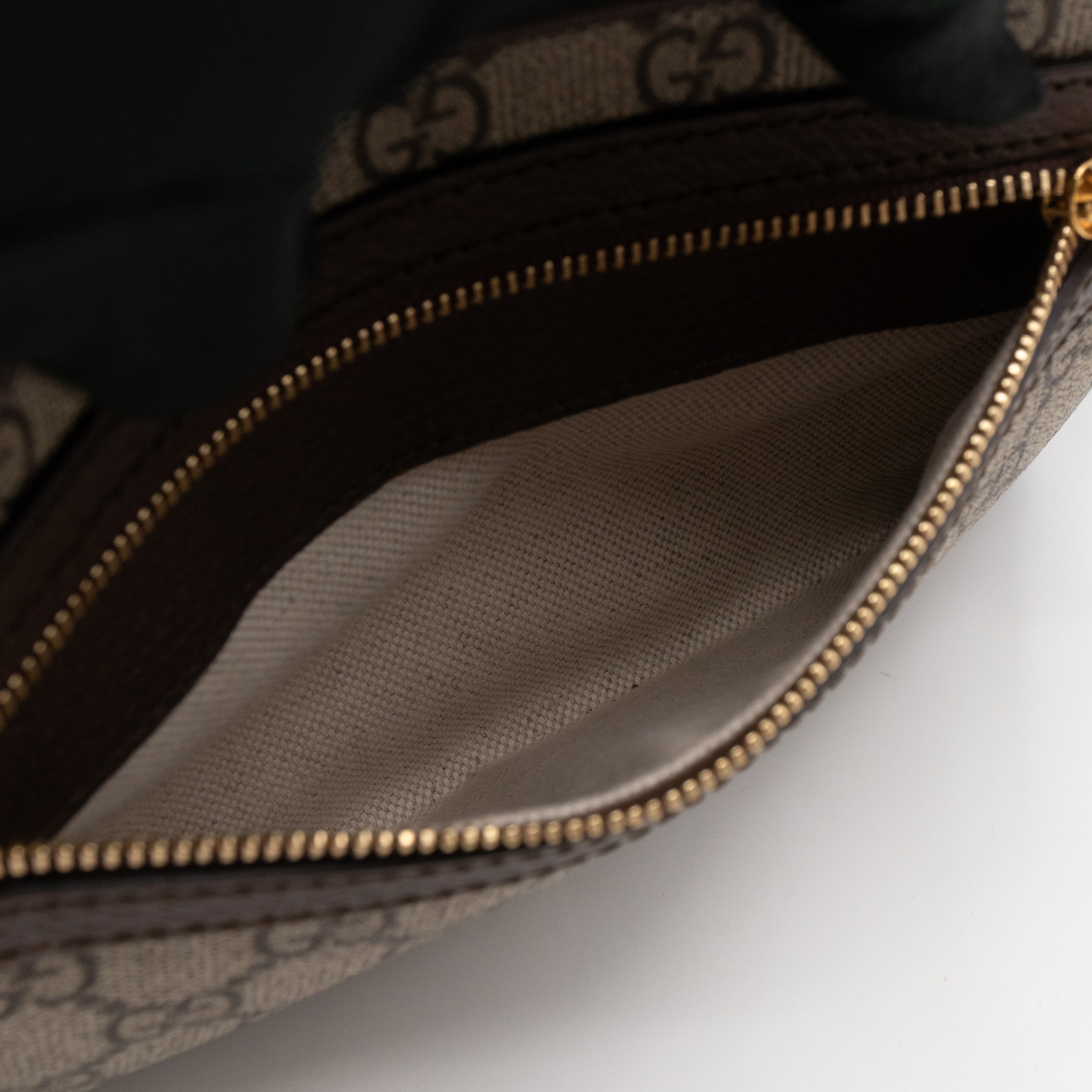 Ophidia GG Small Shoulder Bag GG Supreme Brown