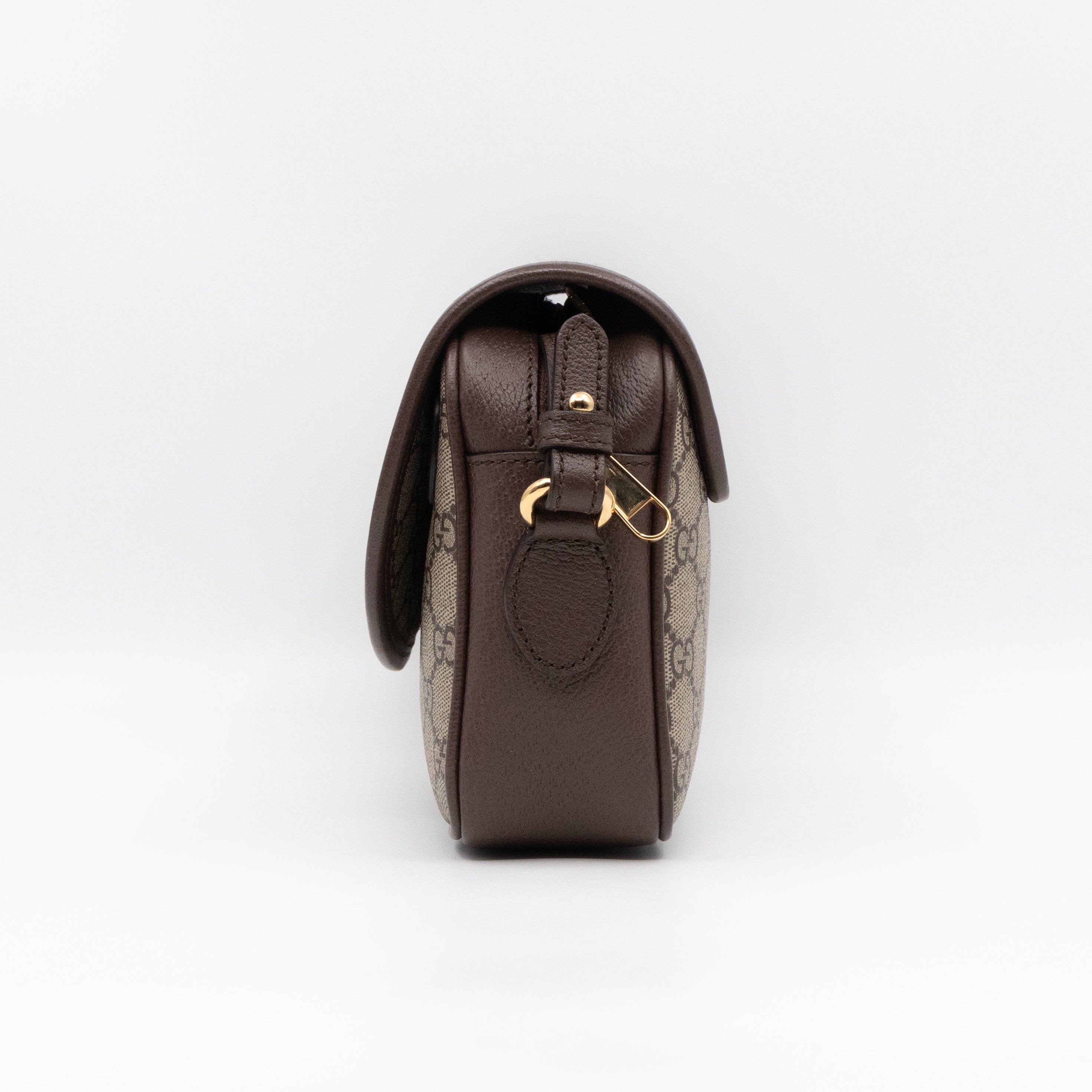 Ophidia GG Small Shoulder Bag GG Supreme Brown