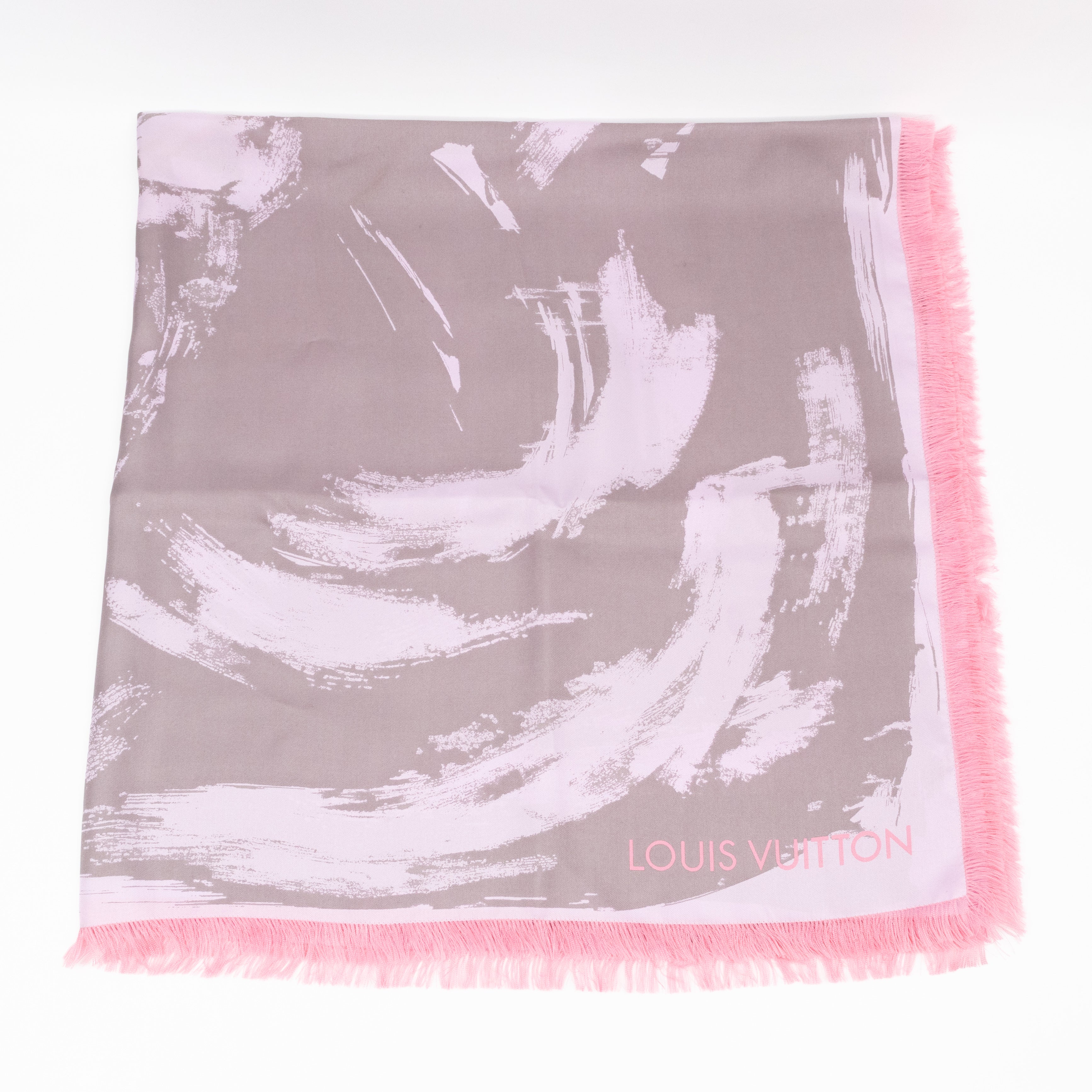 Arty Flower Square Silk 90 Light Pink