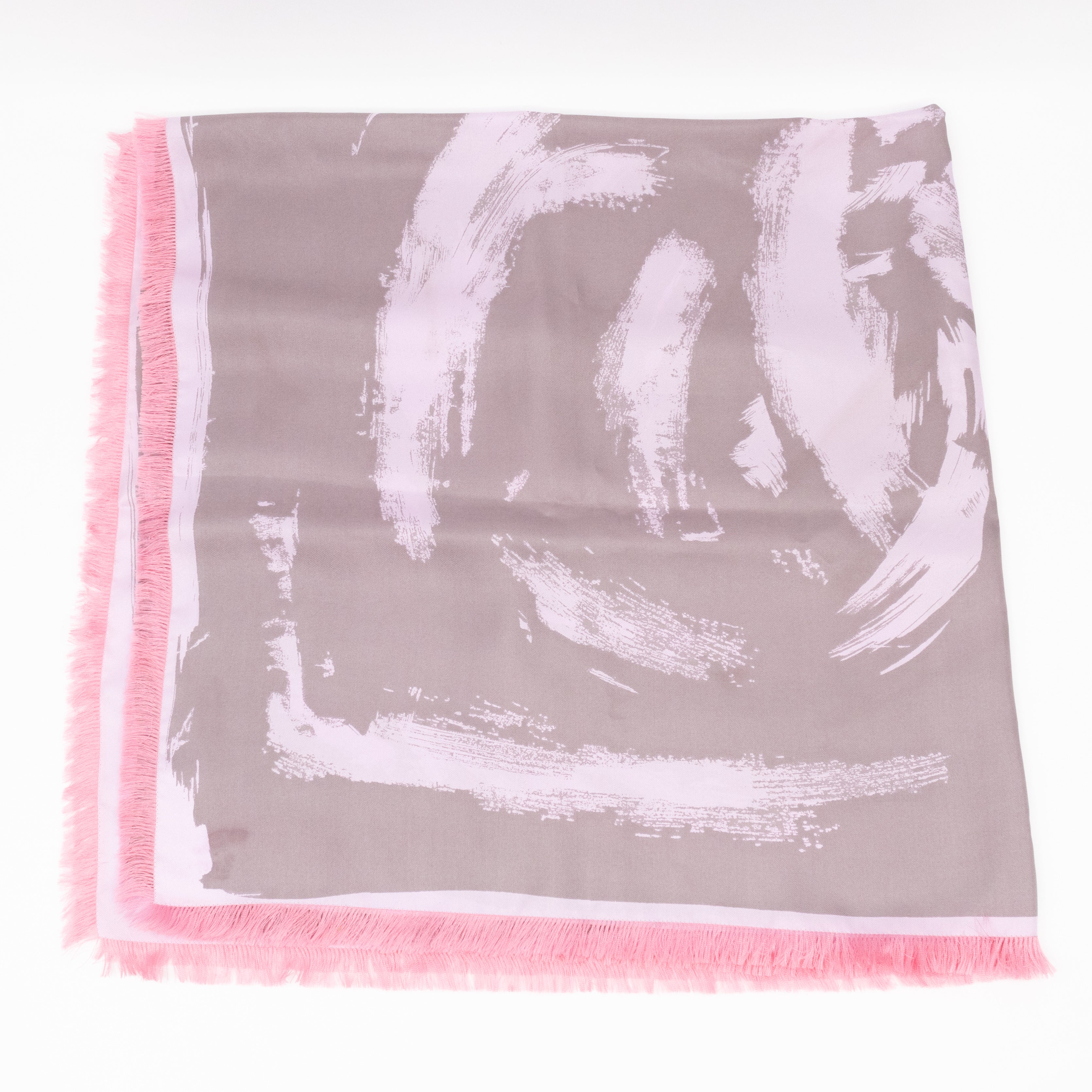 Arty Flower Square Silk 90 Light Pink