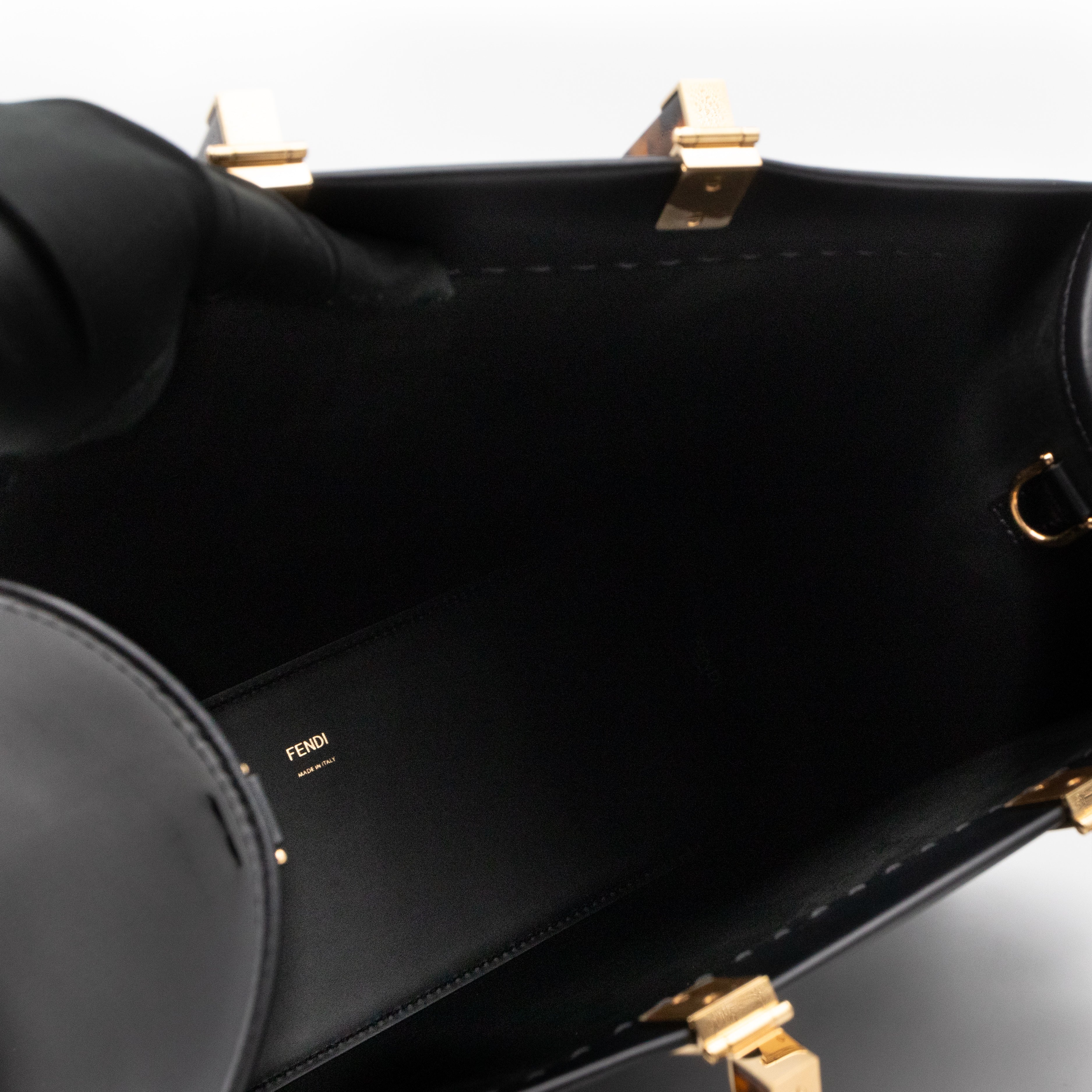 Sunshine Medium Black Leather