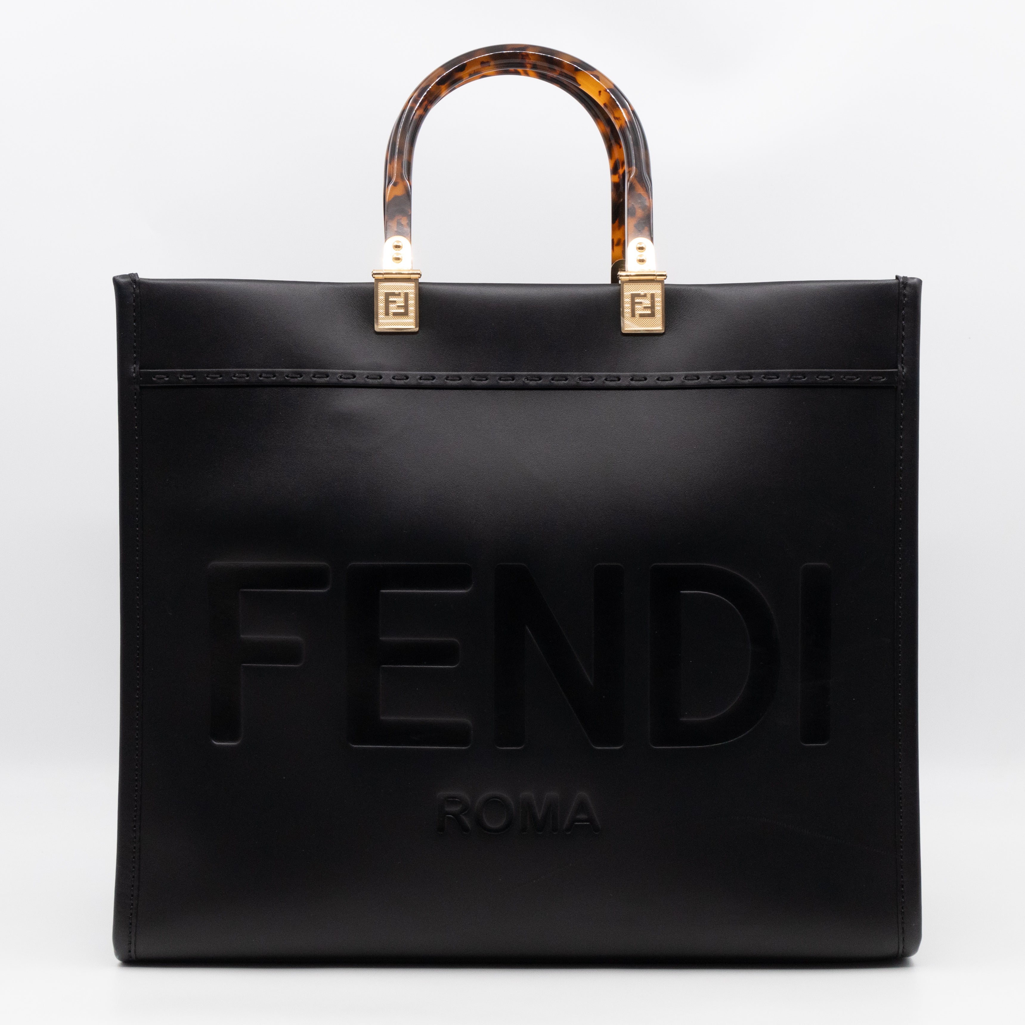 Sunshine Medium Black Leather