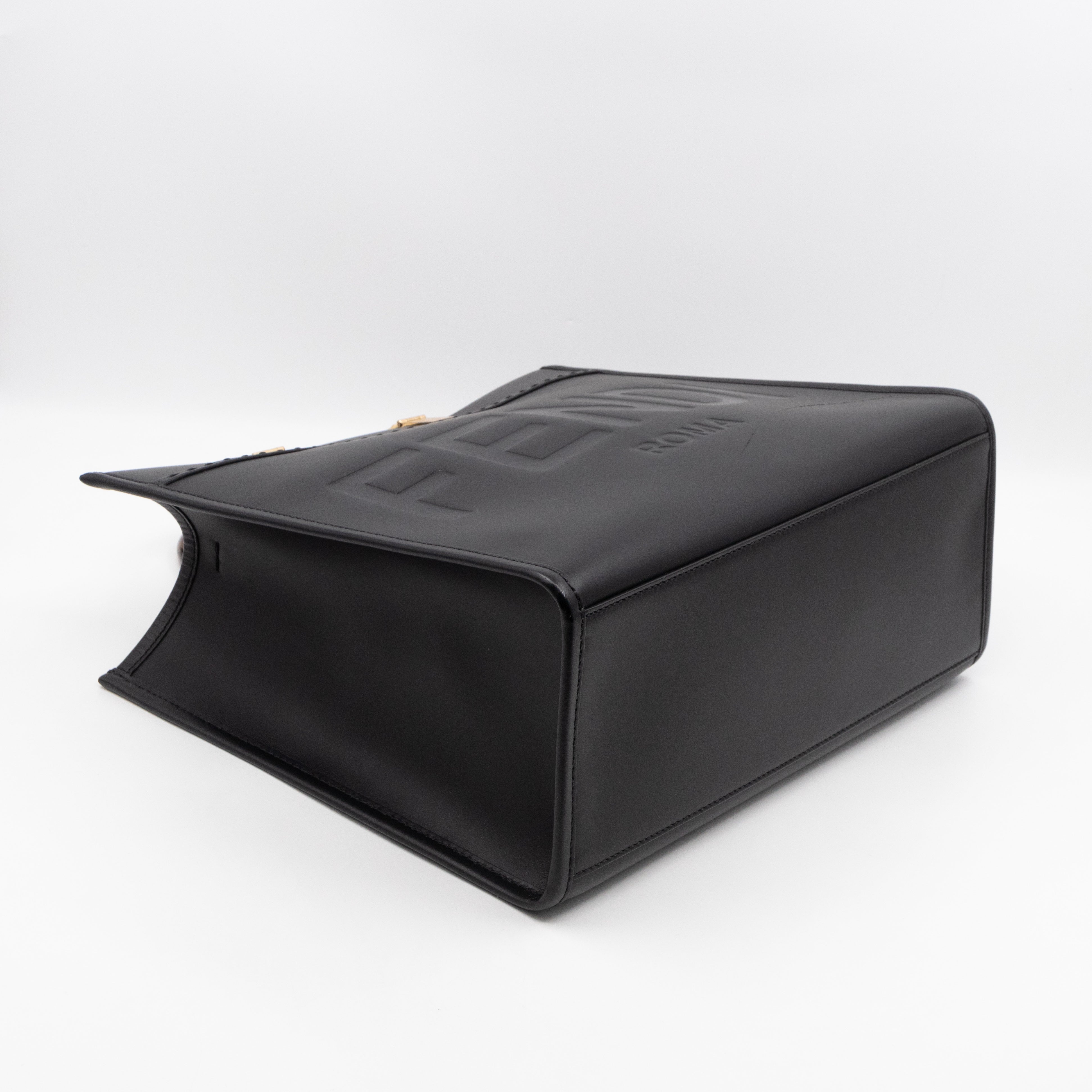 Sunshine Medium Black Leather