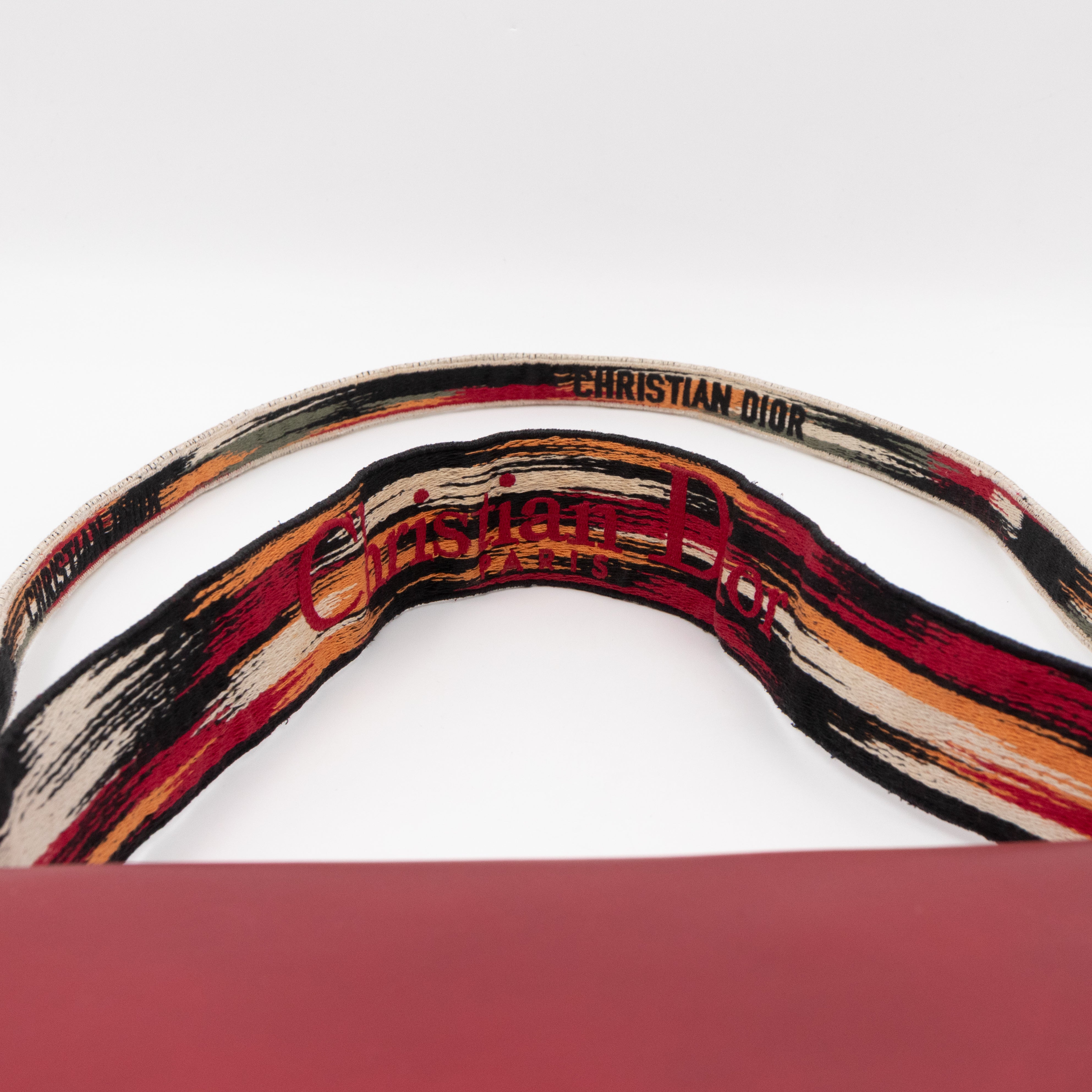 DioRodeo Flap Bag Burgundy Leather