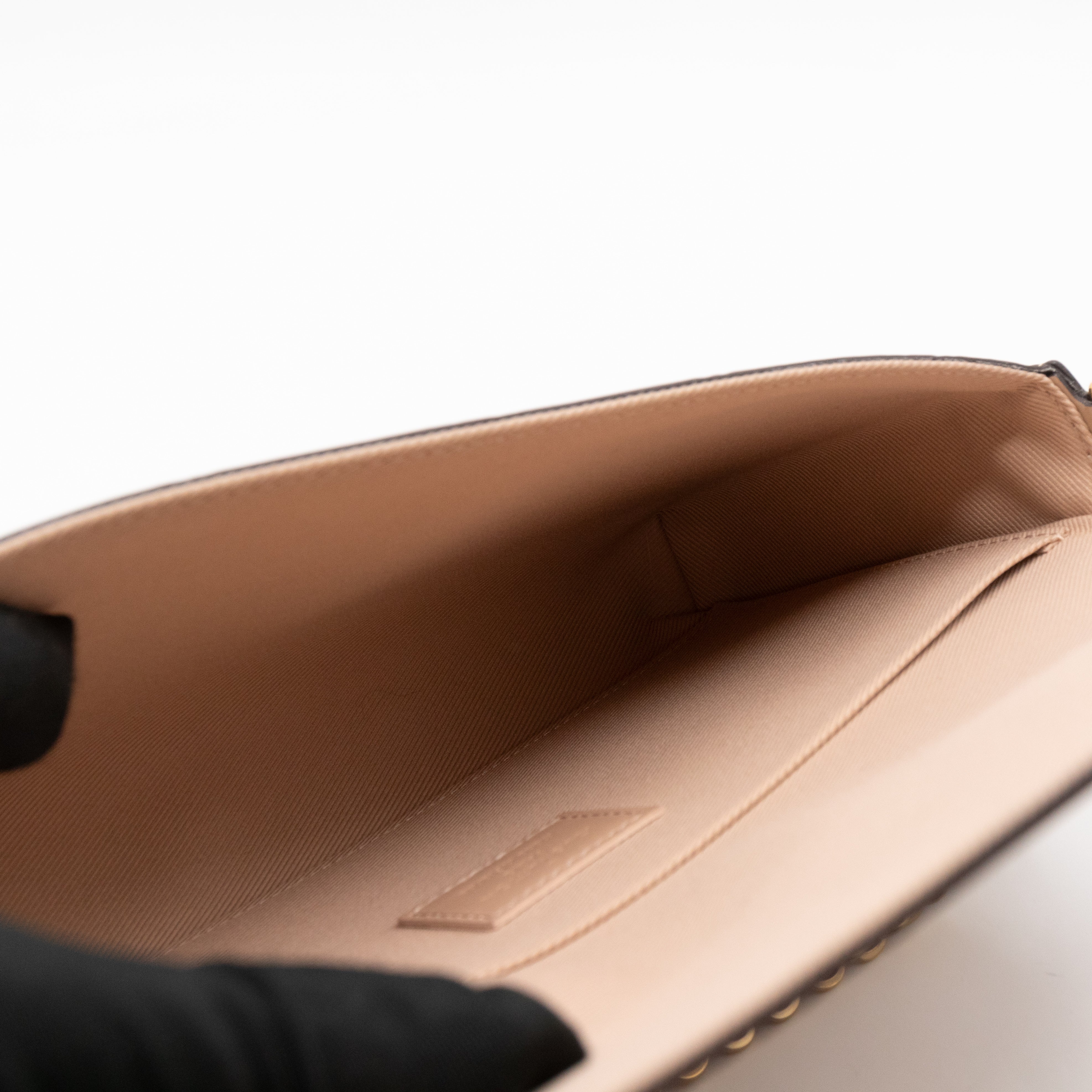 Pochette Felicie Beige Vernis Leather