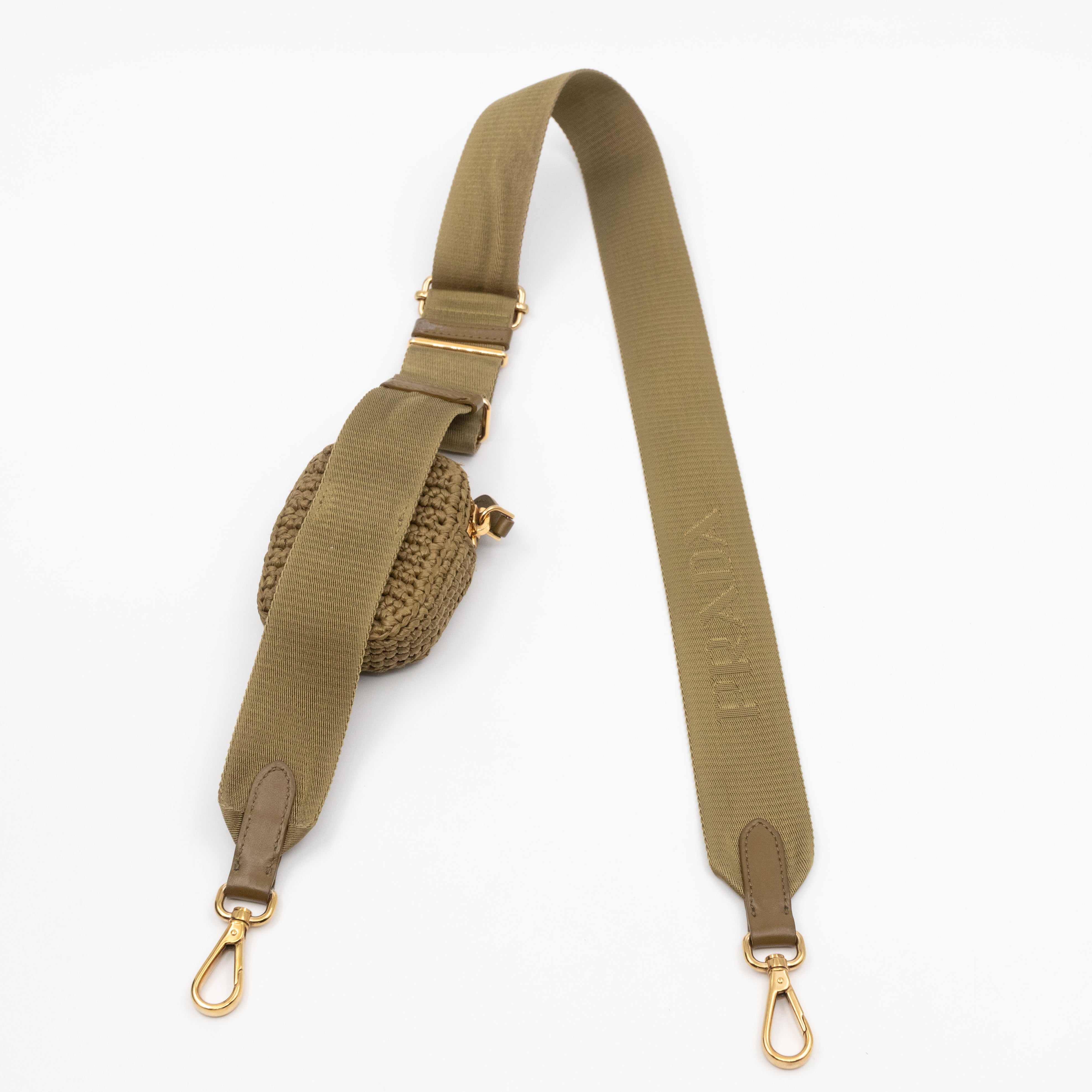 Re-Edition 2005 Crochet Olive Green Raffia