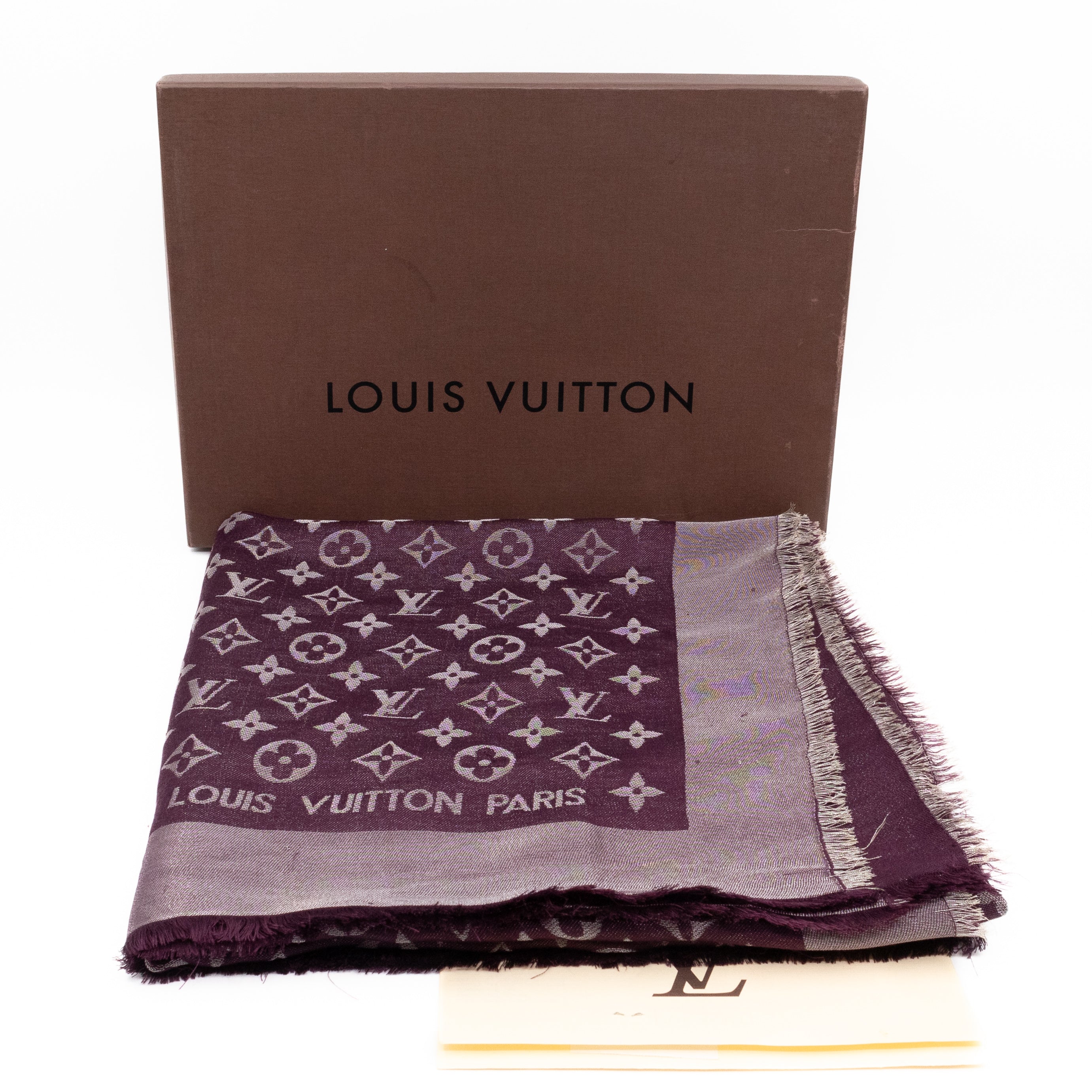 Monogram Shine Shawl Amarante