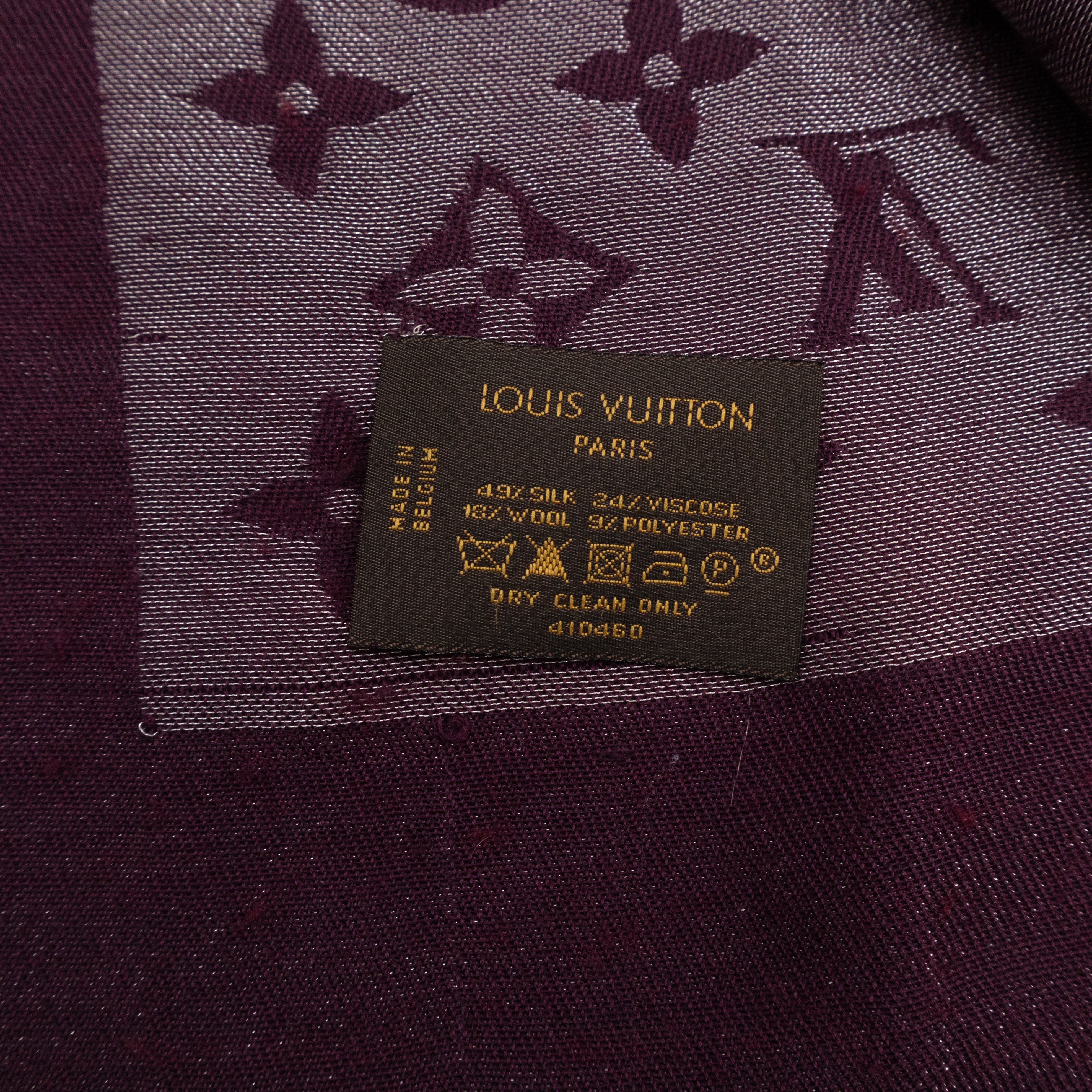 Monogram Shine Shawl Amarante