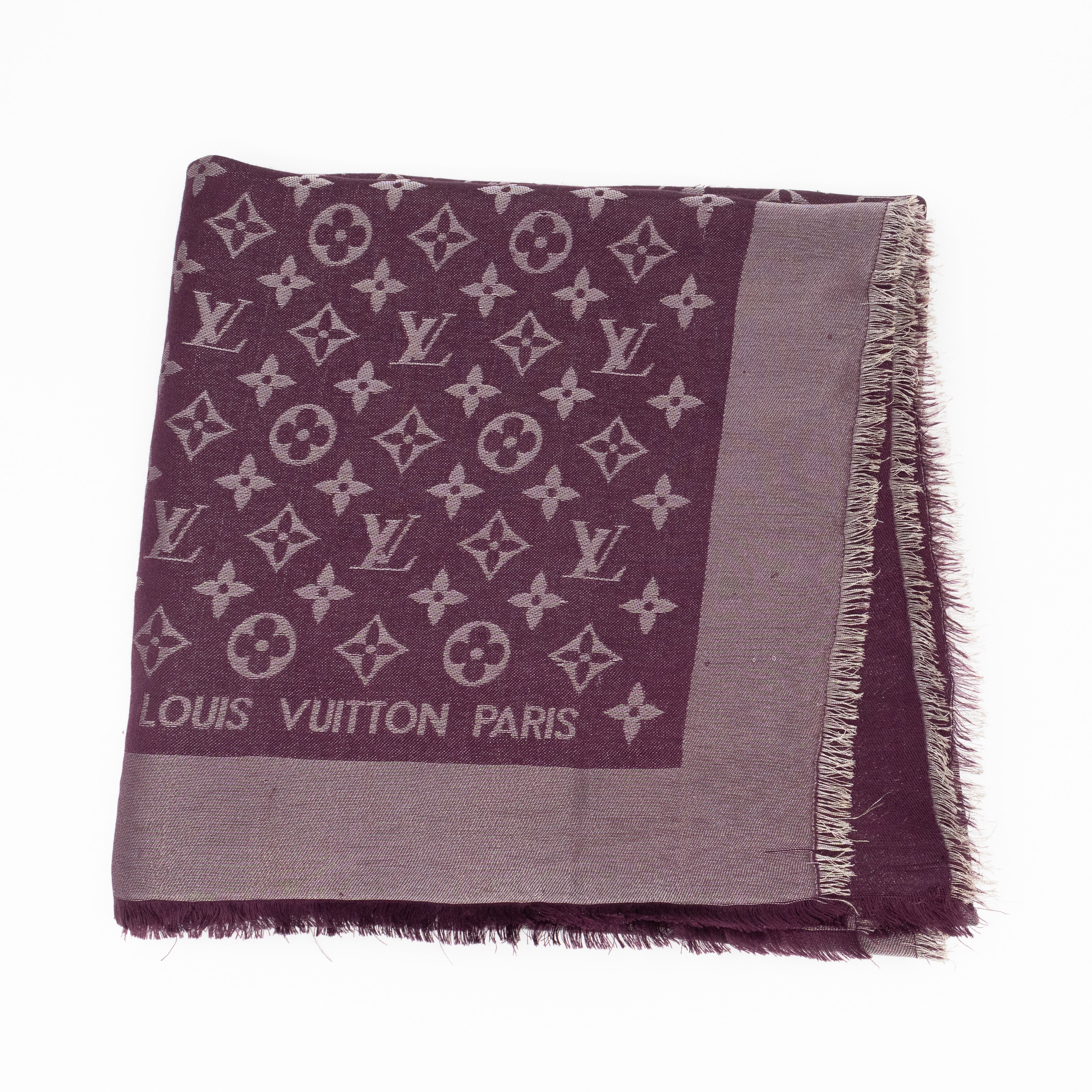 Monogram Shine Shawl Amarante