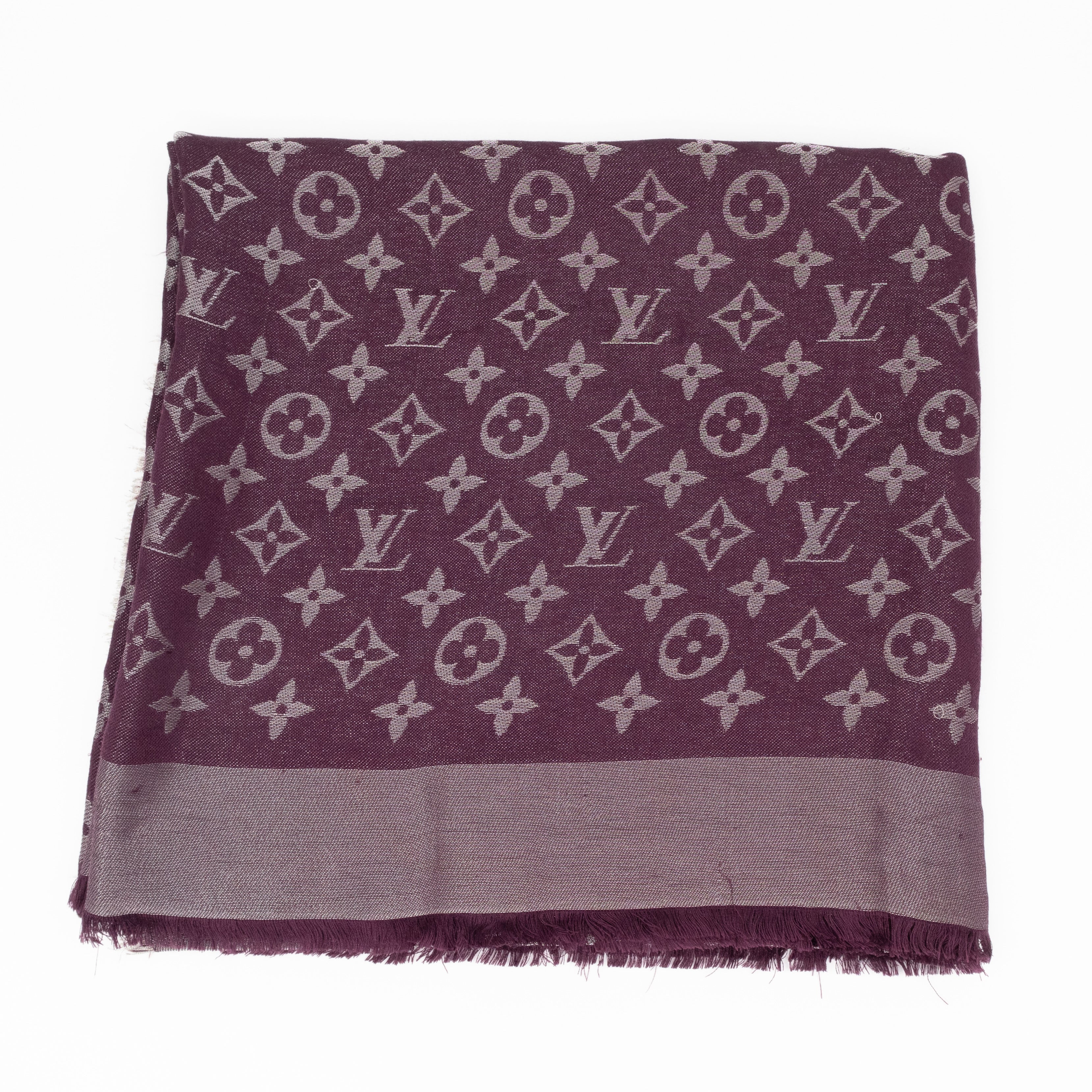 Monogram Shine Shawl Amarante