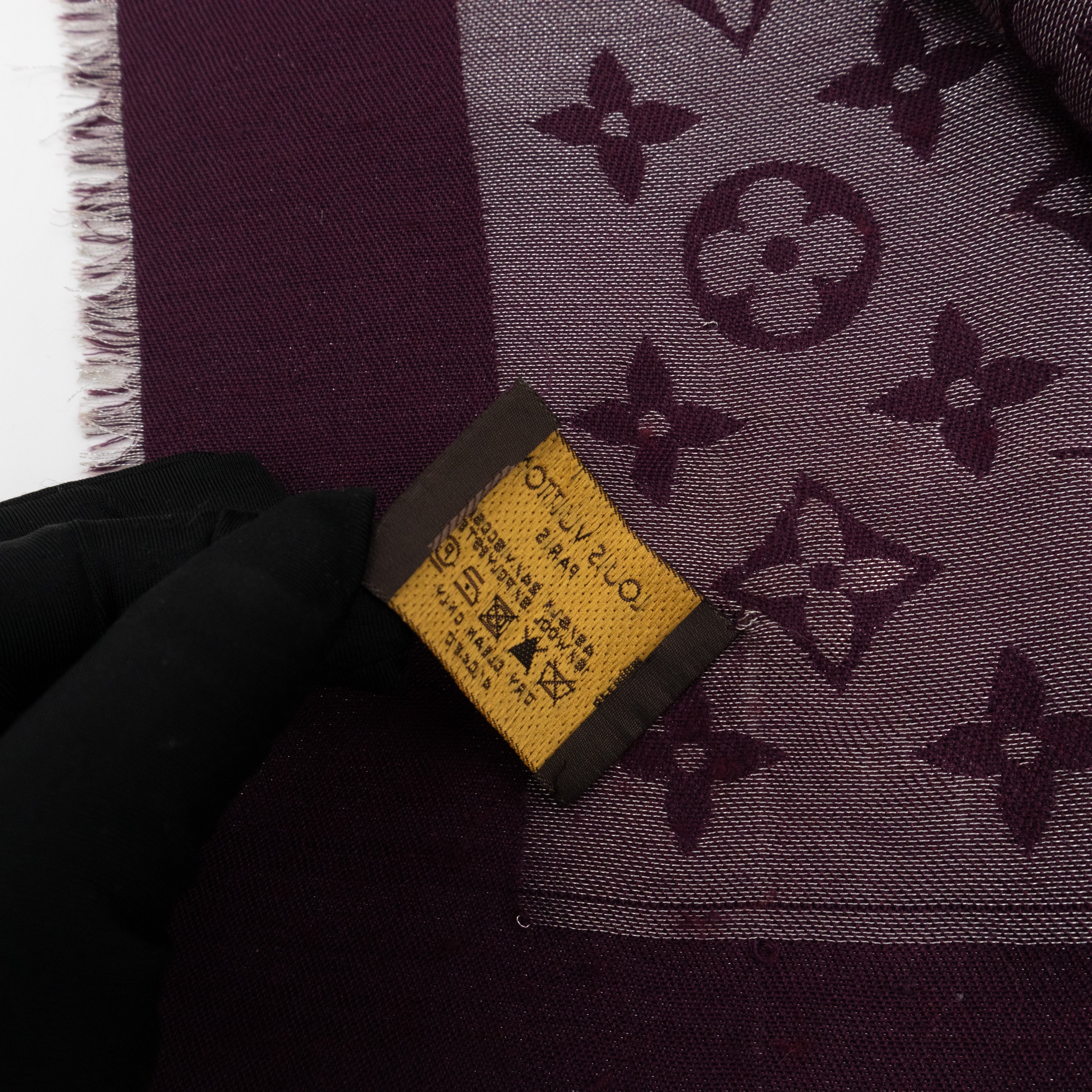 Monogram Shine Shawl Amarante