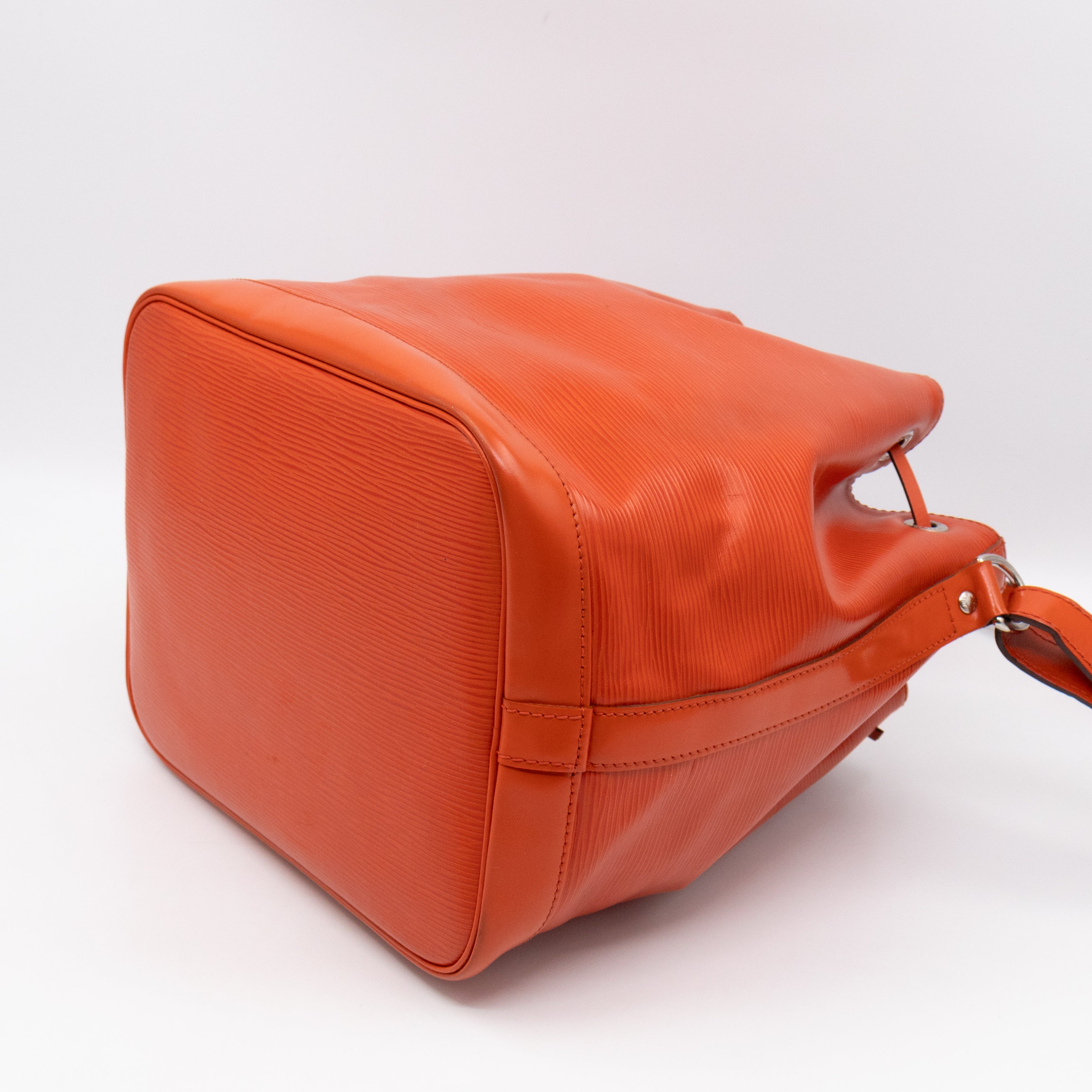 Petit Noe Orange Epi Leather