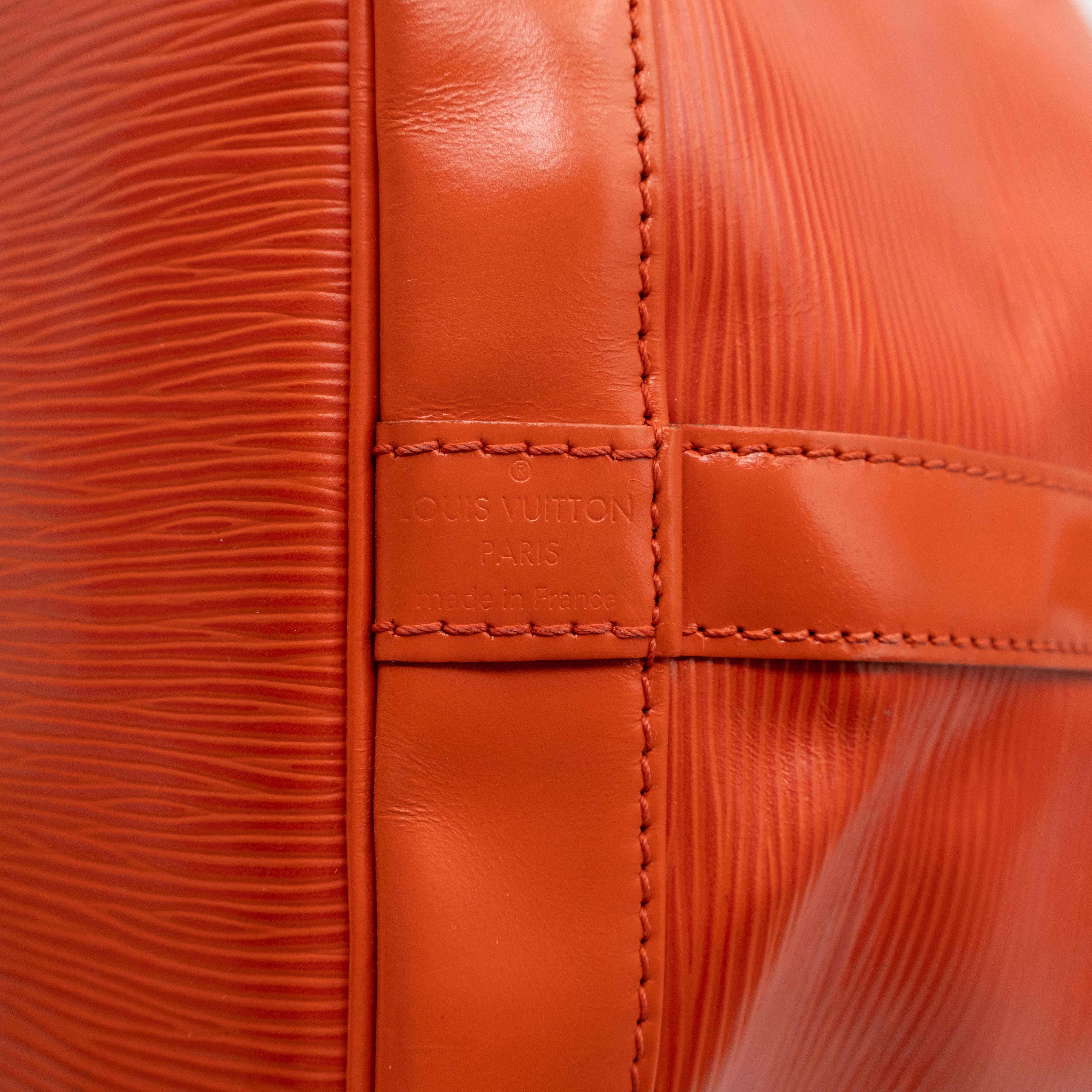 Petit Noe Orange Epi Leather
