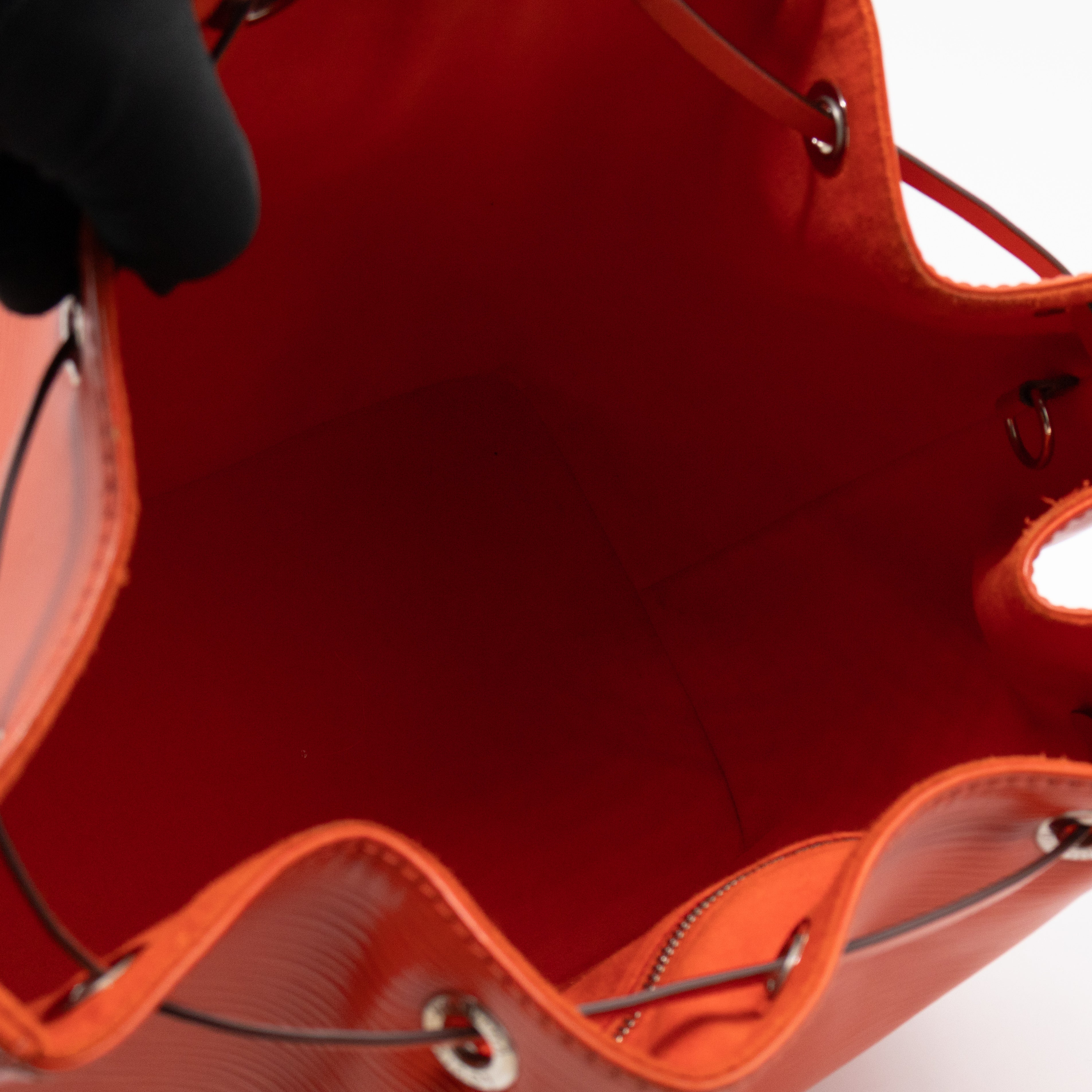 Petit Noe Orange Epi Leather