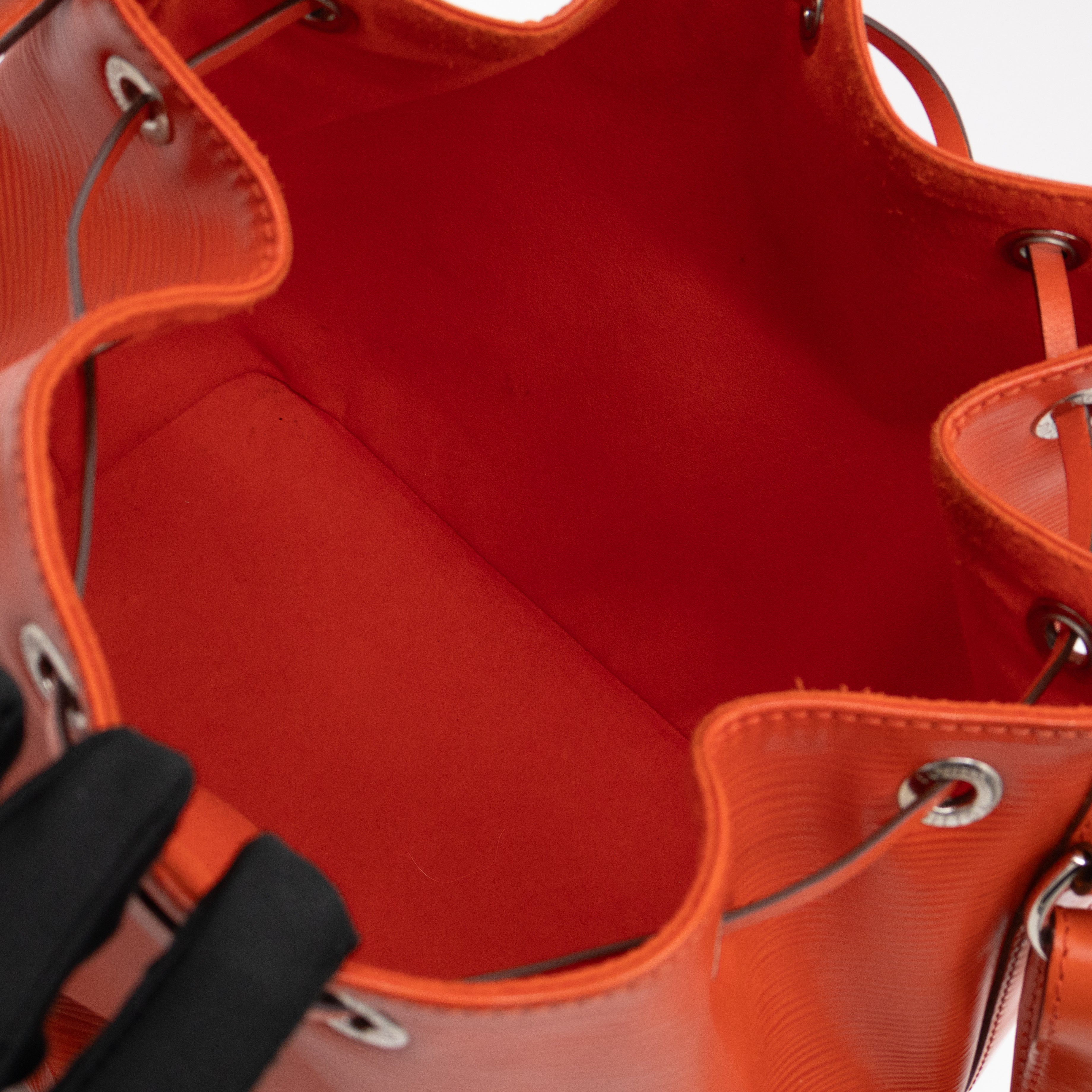 Petit Noe Orange Epi Leather