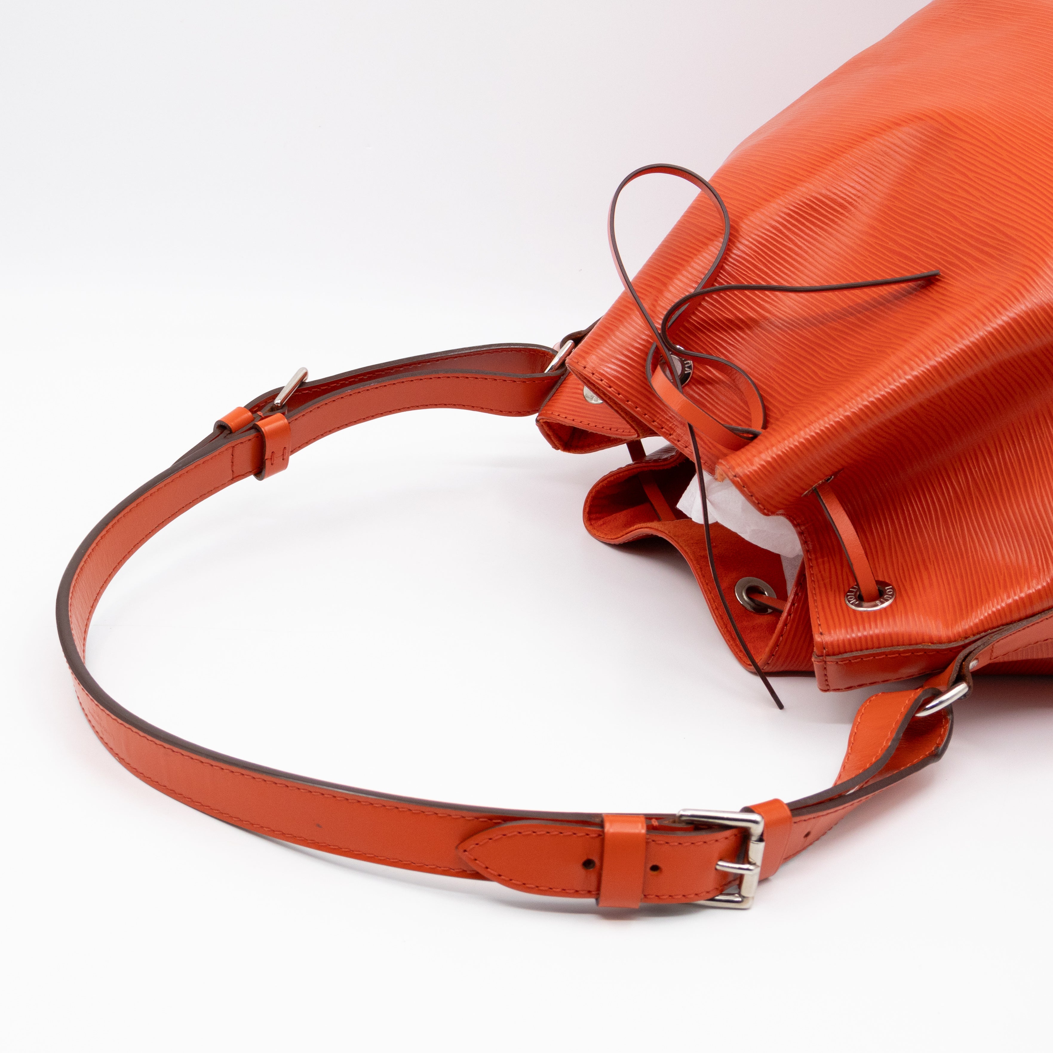 Petit Noe Orange Epi Leather