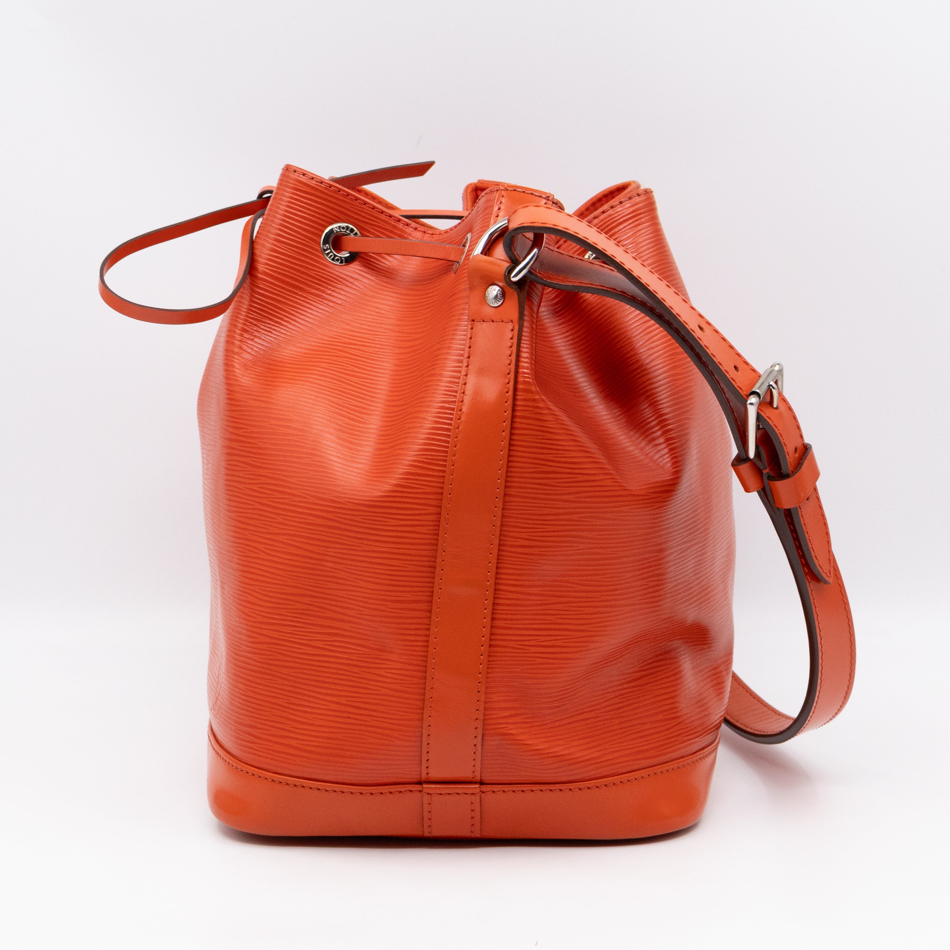 Petit Noe Orange Epi Leather