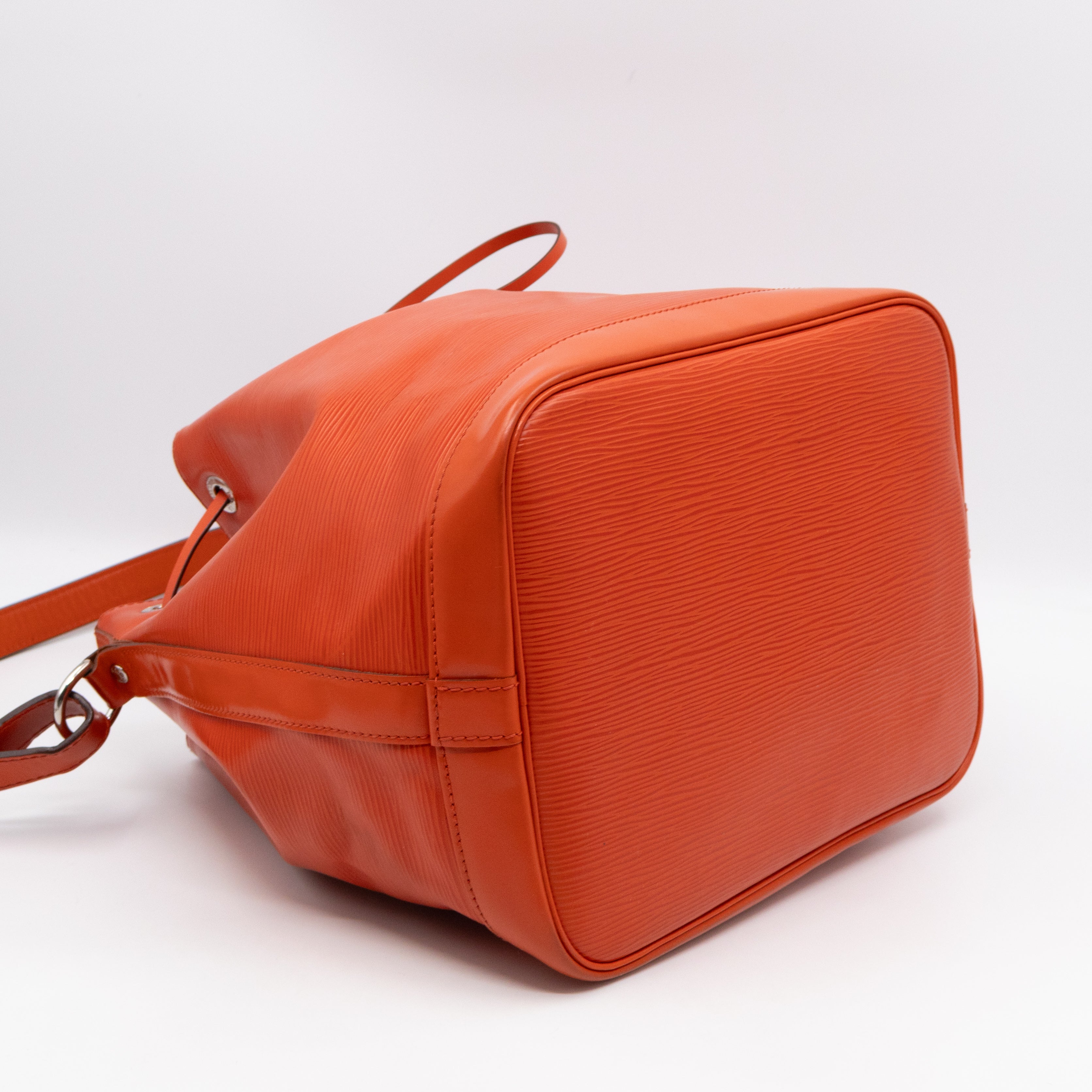 Petit Noe Orange Epi Leather
