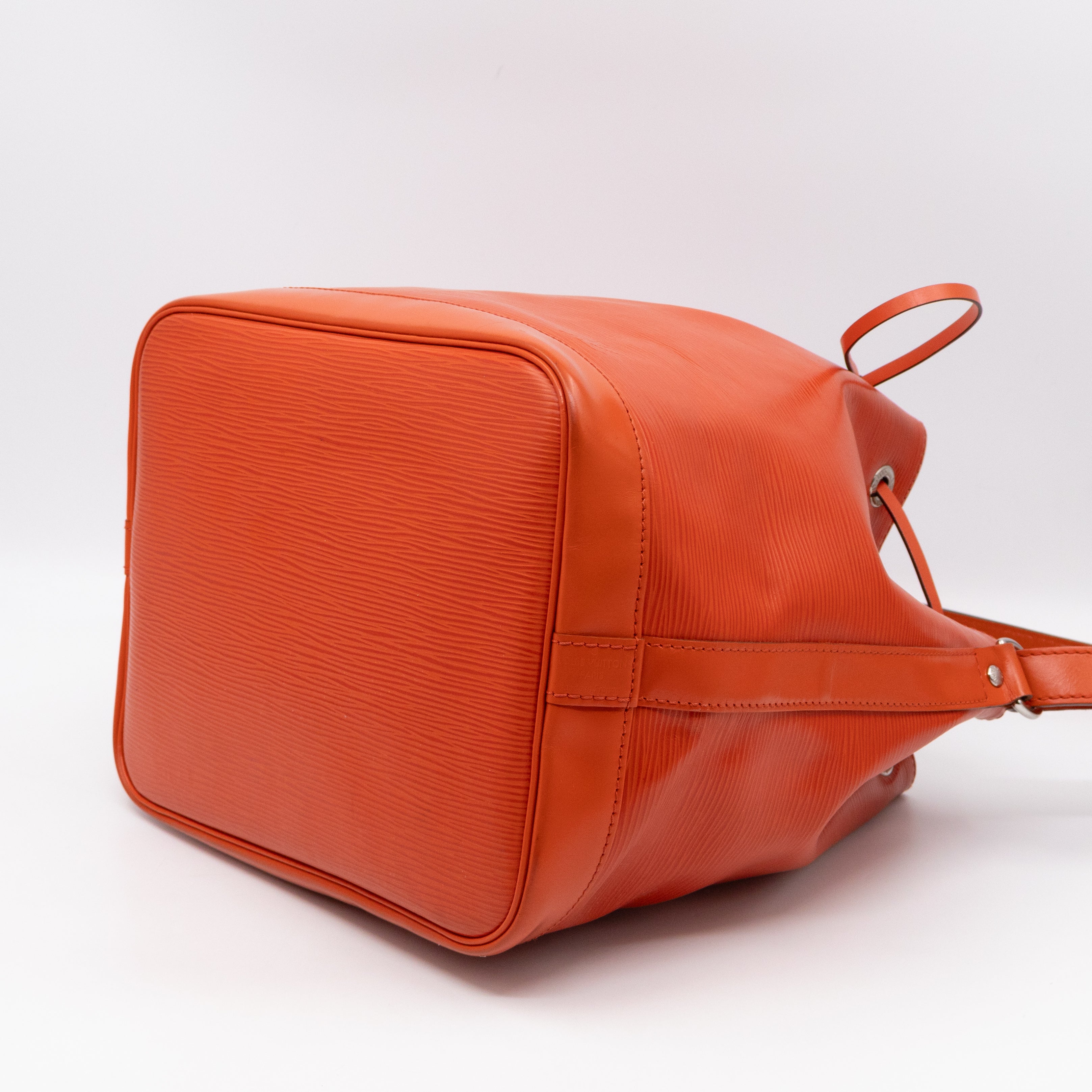 Petit Noe Orange Epi Leather