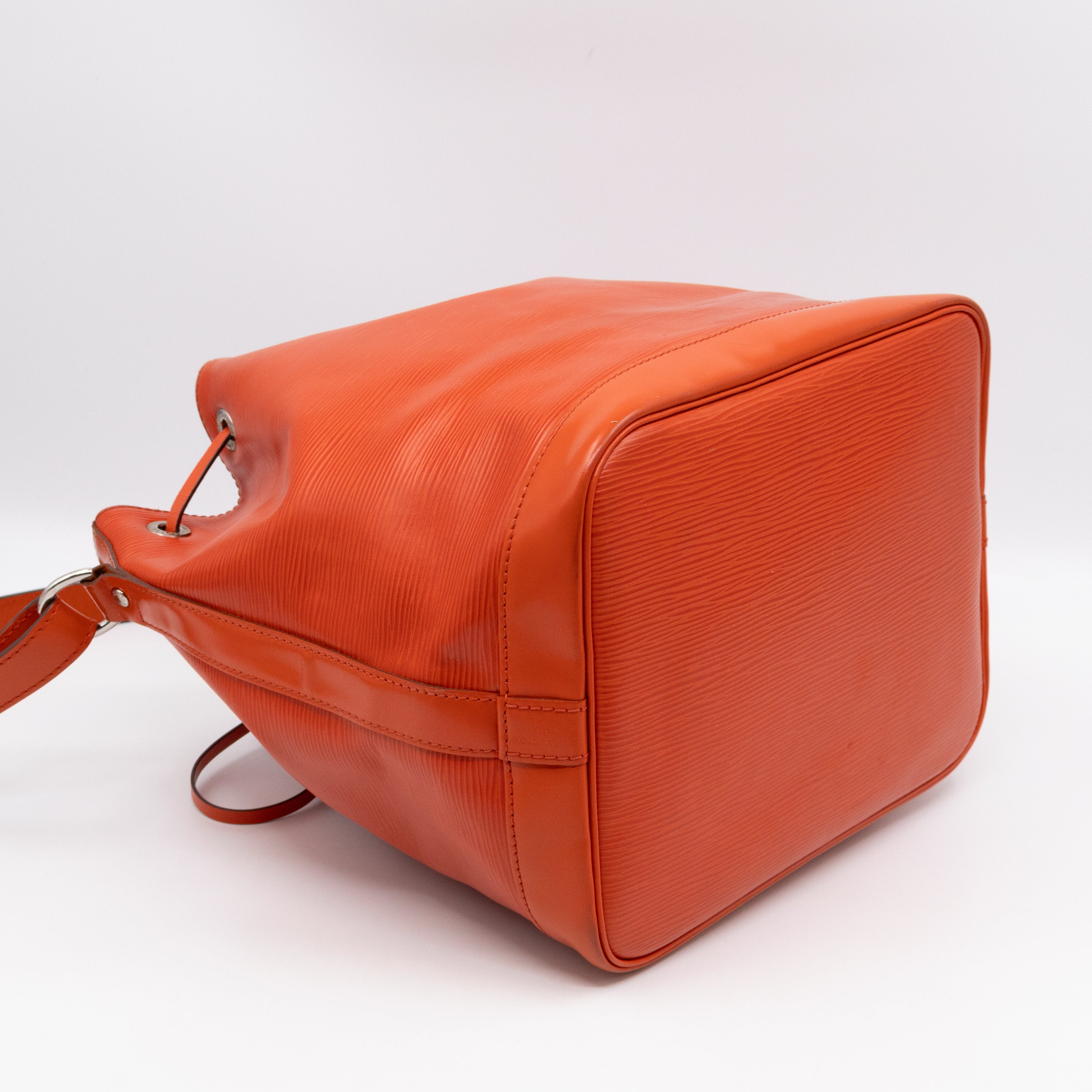 Petit Noe Orange Epi Leather
