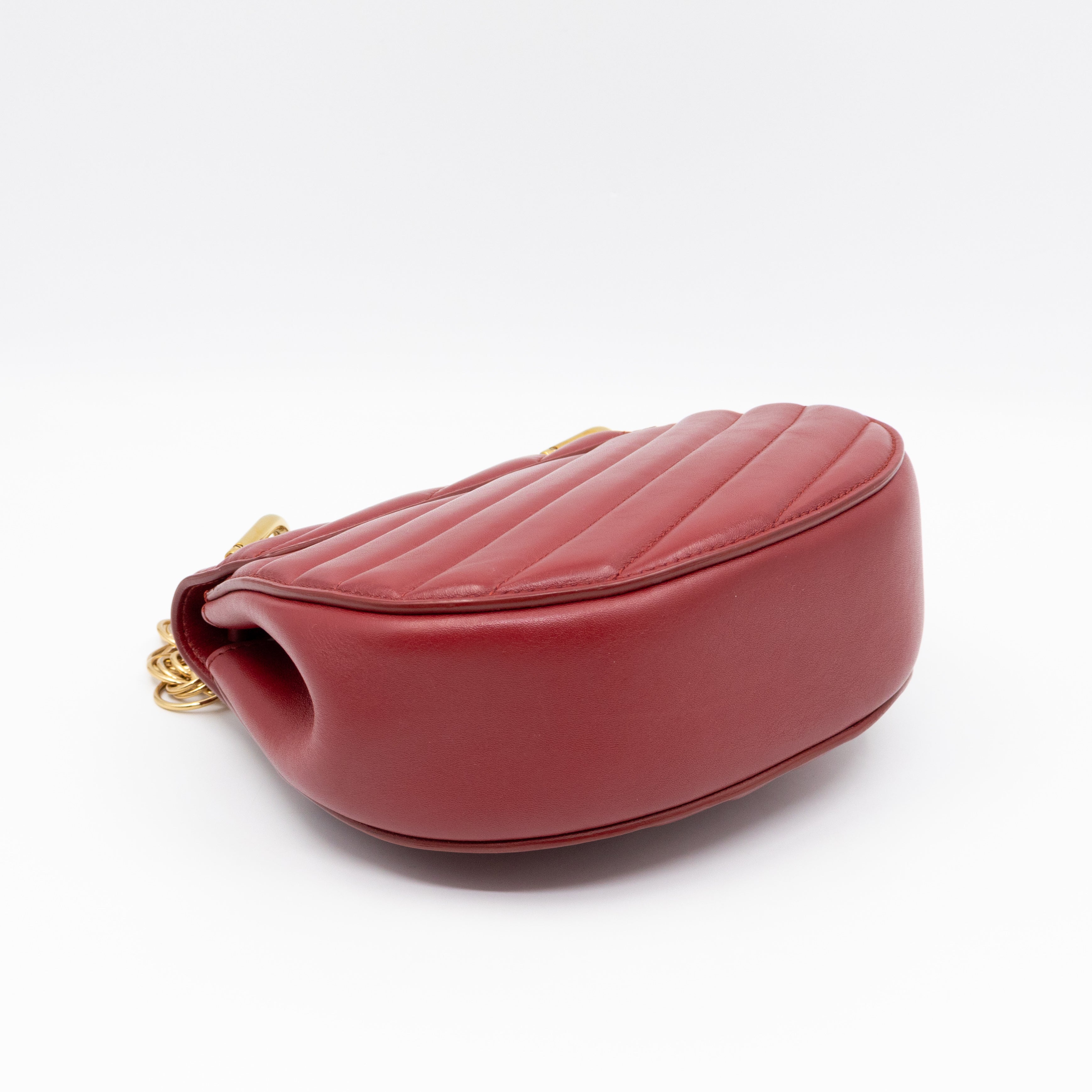 Mini Drew Burgundy Leather