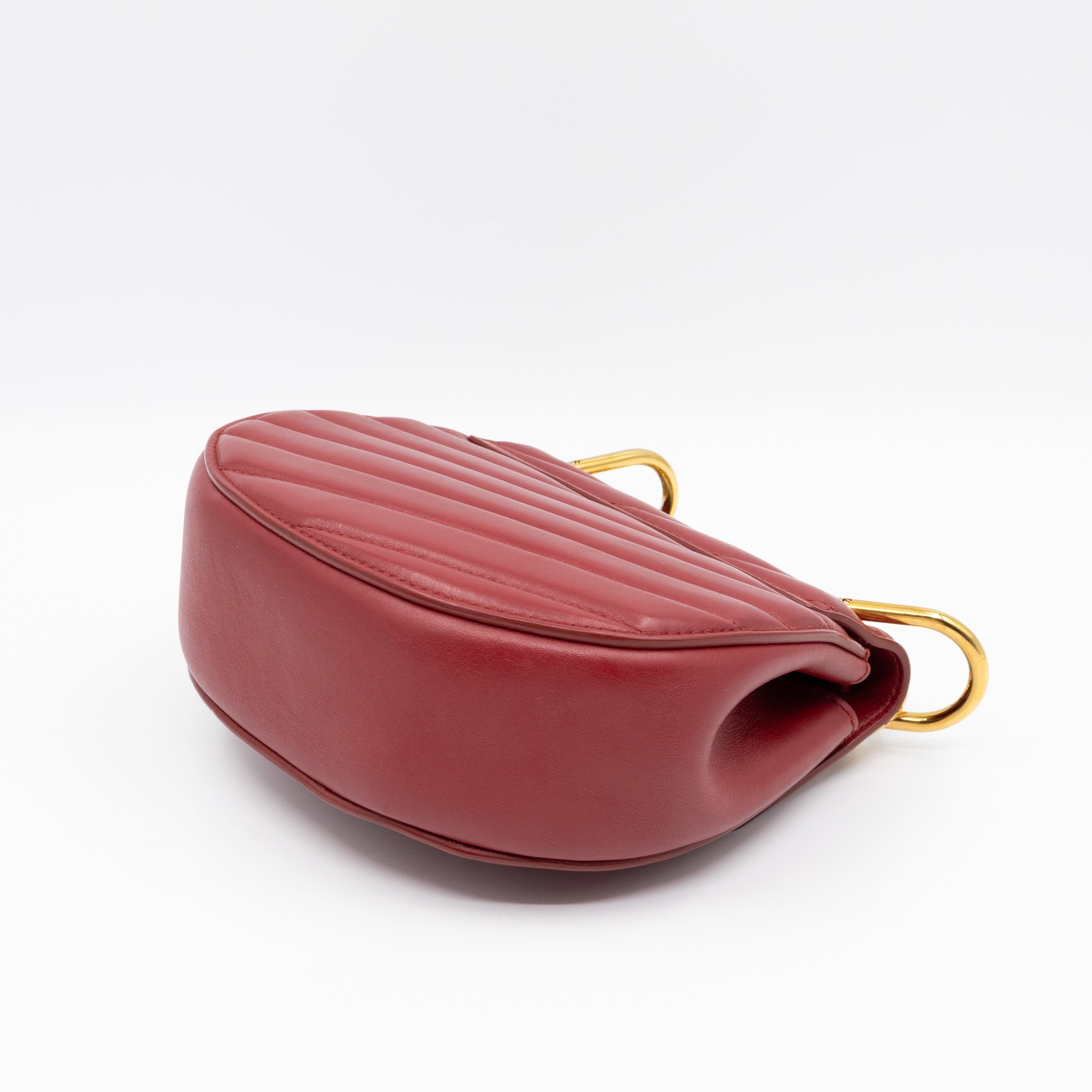 Mini Drew Burgundy Leather